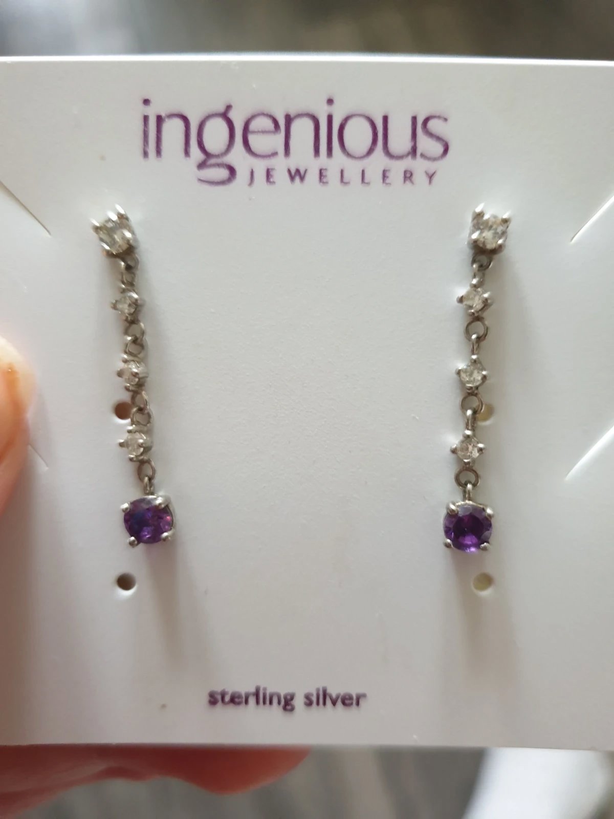 Silver earrings, Ingenious, One Size, New condition — preloved on SilentSale®
