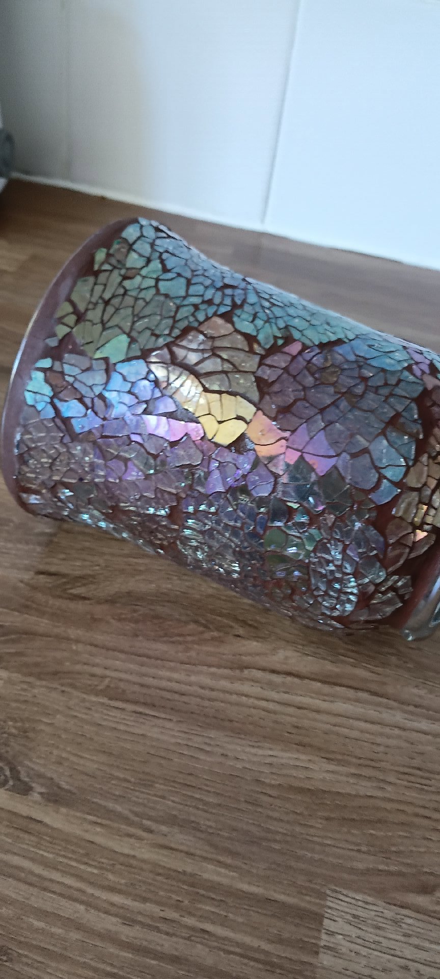 Decorative Mosaic Glass Vase, Unbranded, 15cm height, Excellent condition — preloved on SilentSale®