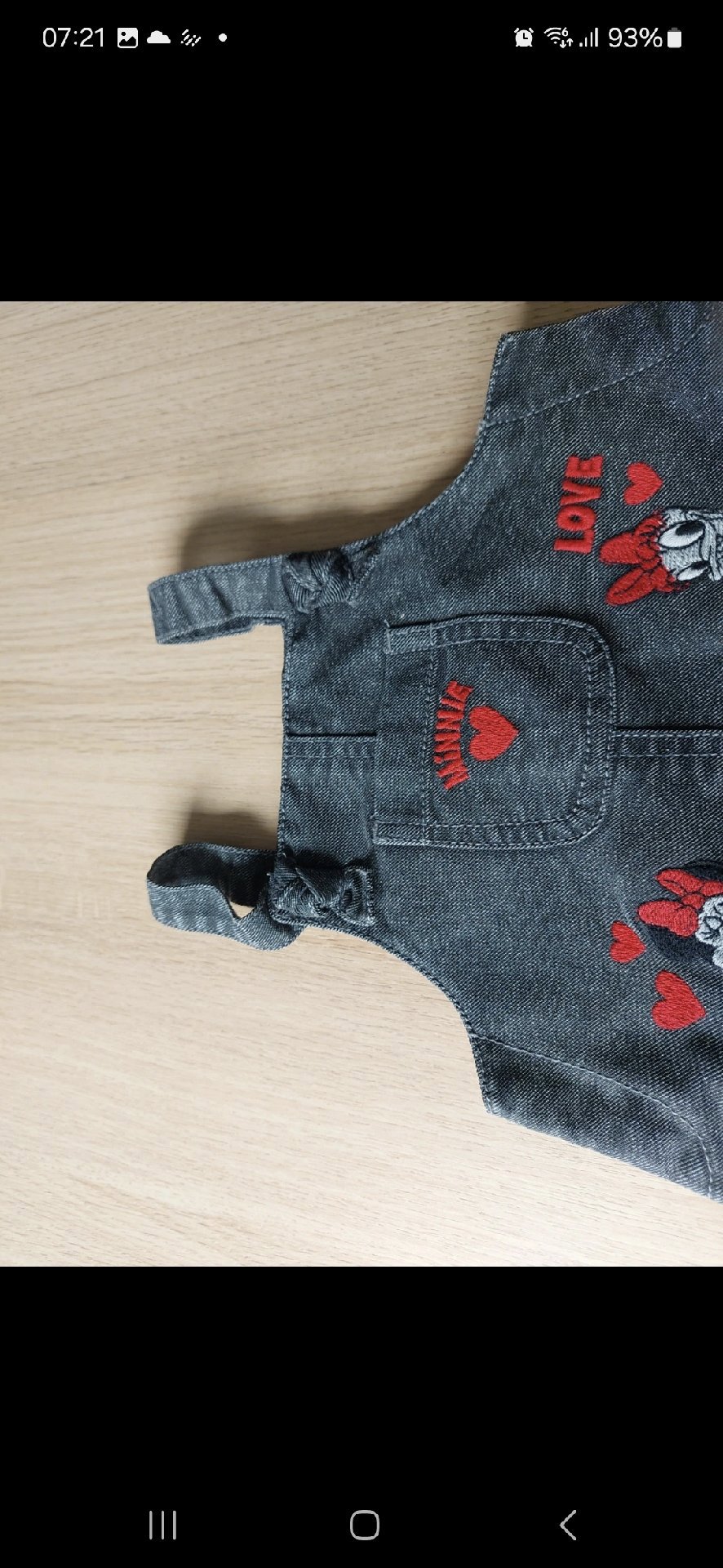 Disney Baby Minnie Mouse Grey Denim Dress 3-6 Months, George, 3-6 months, Excellent condition — preloved on SilentSale®