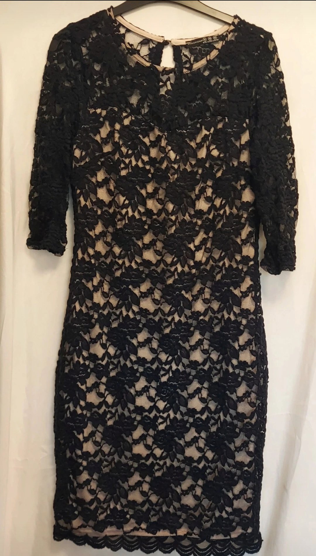 Navy Lace Bodycon Midi Dress, Atmosphere, 12, Excellent condition — preloved on SilentSale®