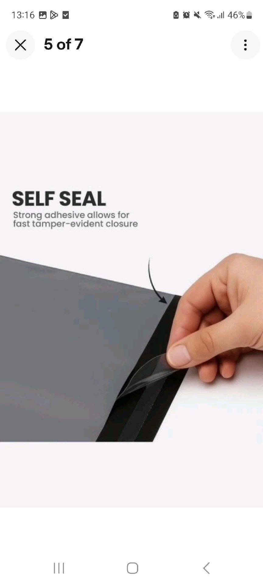 Pack of 100 Black Self Seal Poly Mailer Bags 4.5x7 Inches, Unbranded, One Size, New condition — preloved on SilentSale®