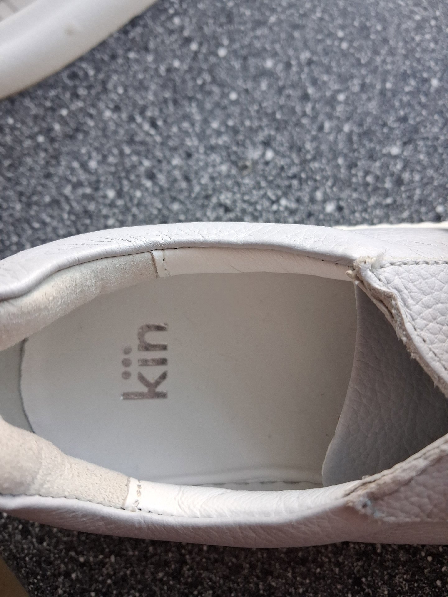 Kiin White Leather Platform Trainers – Size 5, Kiin, 5, Excellent condition — preloved on SilentSale®