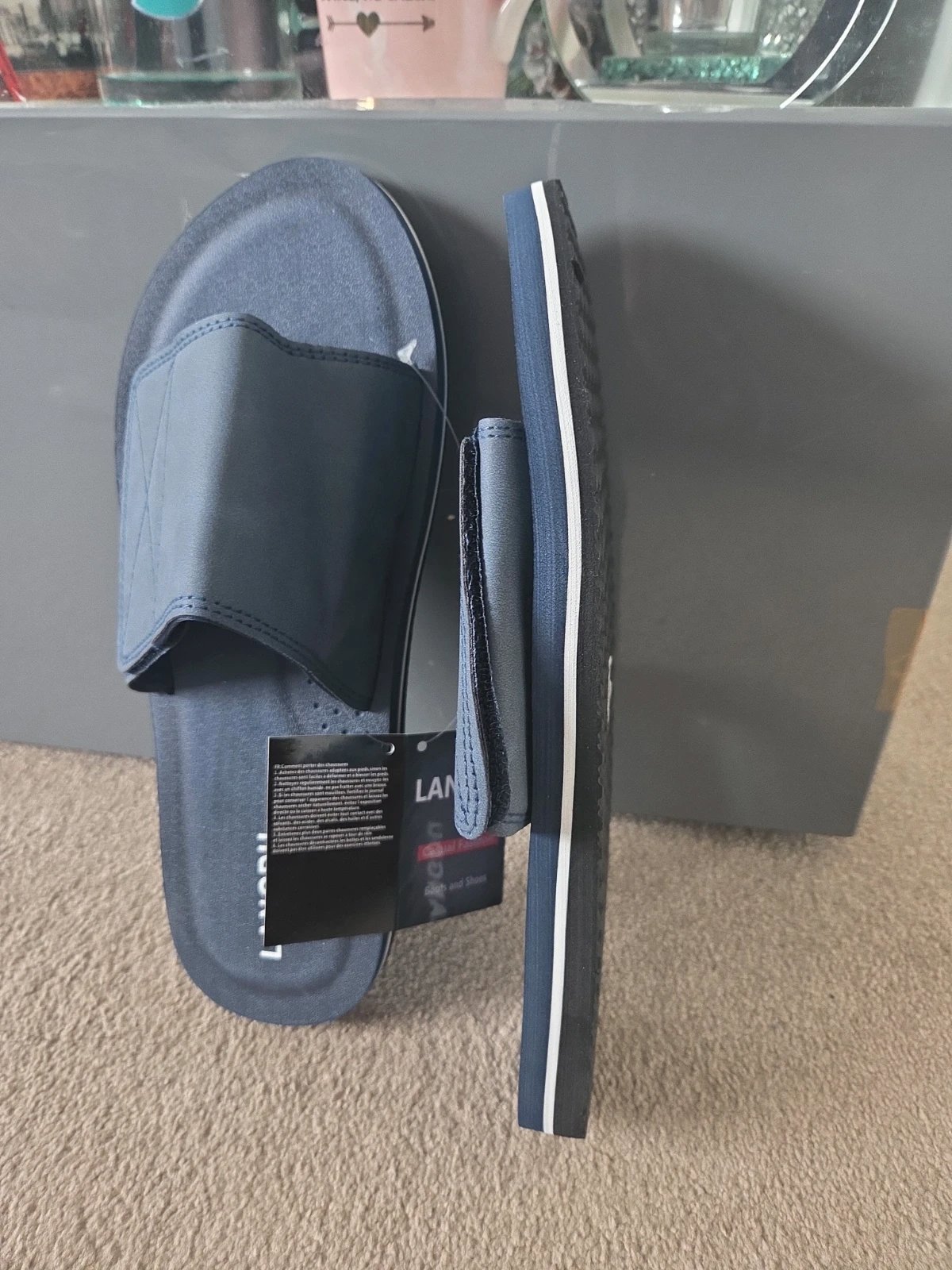 Mens Sliders Sandal, LANGDU, 9.5, New condition — preloved on SilentSale®