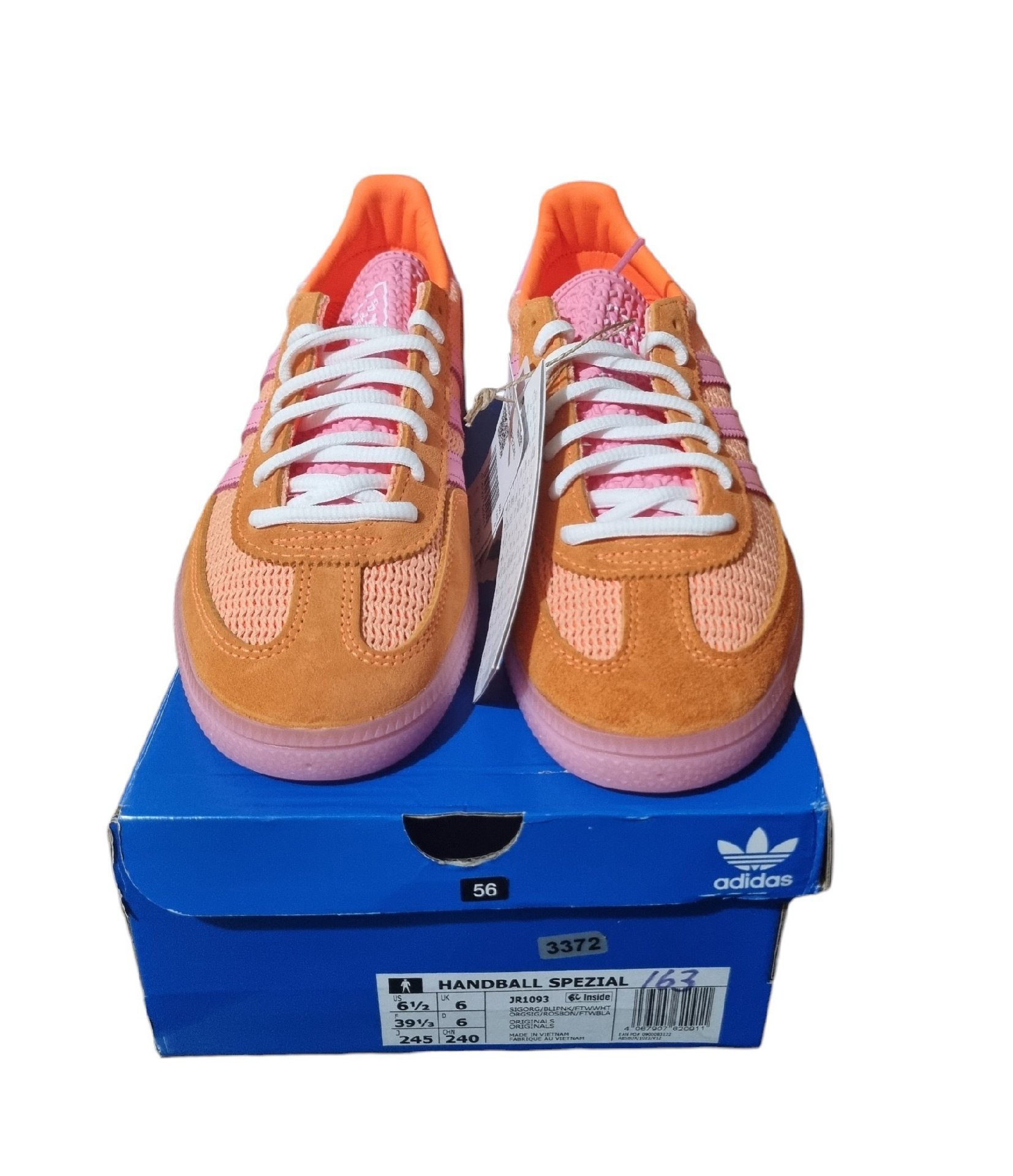 Adidas Handball Spezial Orange Pink Trainers – UK 6, Adidas, 6, New condition — preloved on SilentSale®