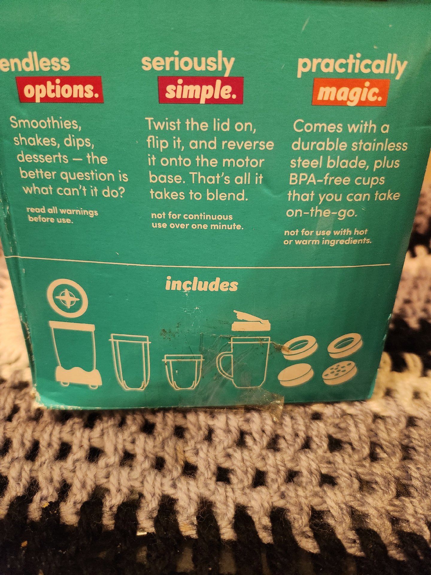 Magic Bullet Deluxe Blender Set, Magic Bullet, Medium, Good condition — preloved on SilentSale®