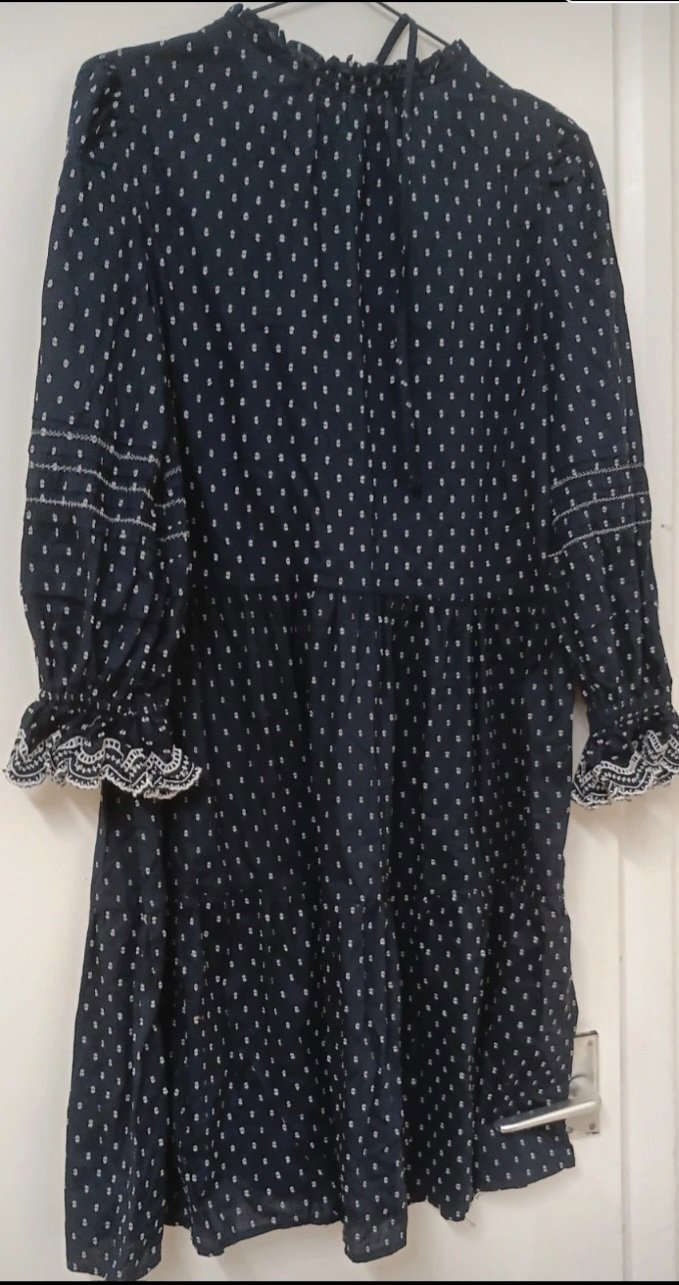 M&S Collection Navy Patterned Midi Dress – Size 10, M&S Collection, 10, Excellent condition — preloved on SilentSale®
