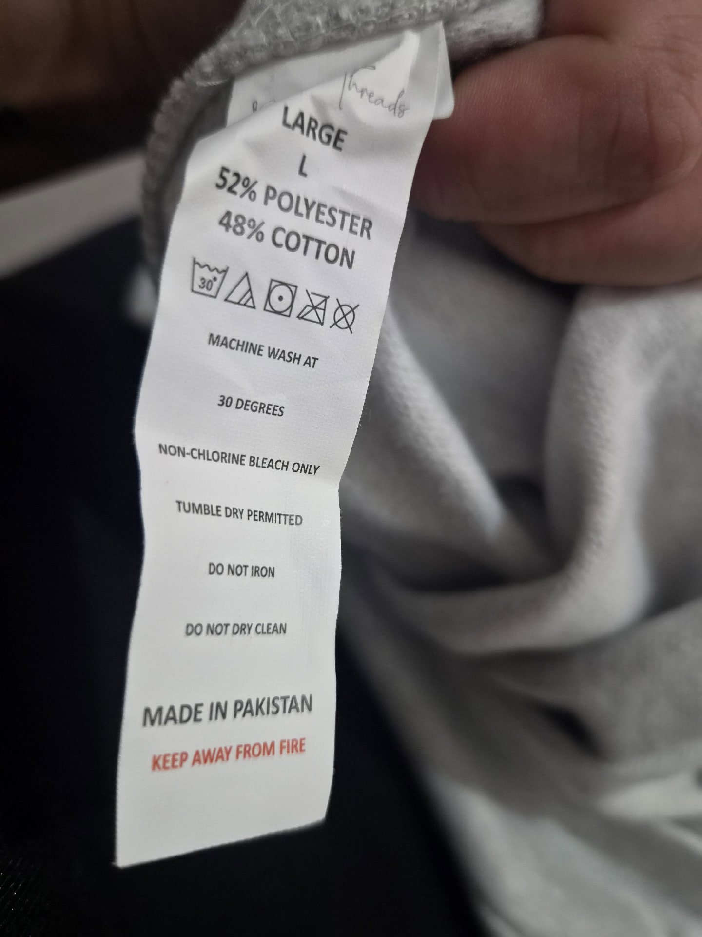Grey Hoodie with Cherry Print – Size Large, Unbranded, L, Excellent condition — preloved on SilentSale®