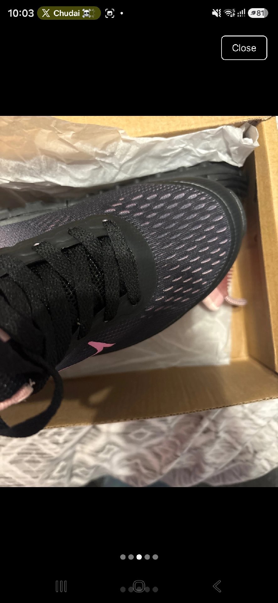 Nike Air Max Pink and Black Trainers, Nike, 6, New condition — preloved on SilentSale®