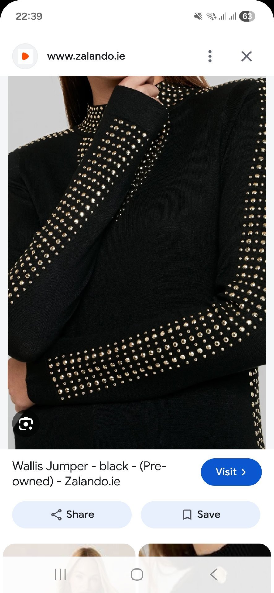 Wallis Black Studded Keyhole Neck Jumper Dress, Wallis, 10, New condition — preloved on SilentSale®
