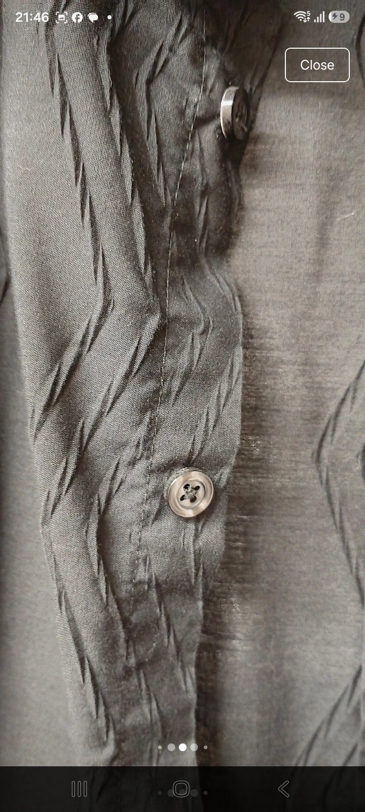 Next Black Textured Long Sleeve Shirt – Size M, Next, M, Excellent condition — preloved on SilentSale®