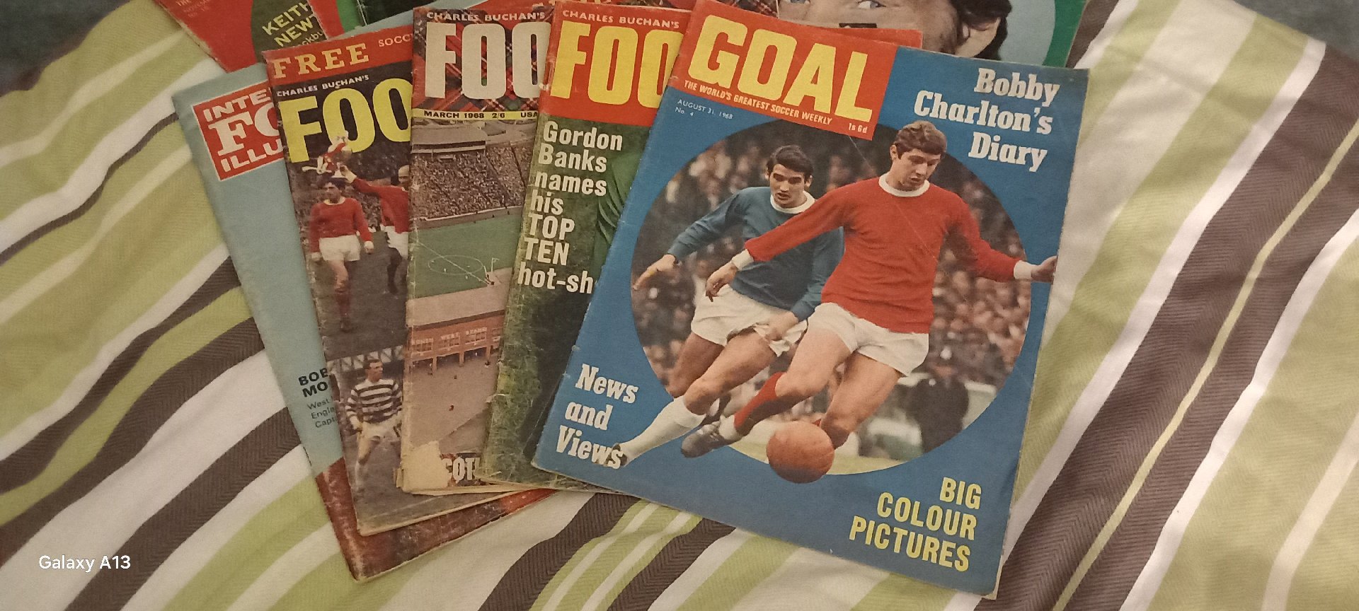 Vintage Football Magazines Including Bobby Charlton's Diary, Vintage, Paperback, Good condition — preloved on SilentSale®