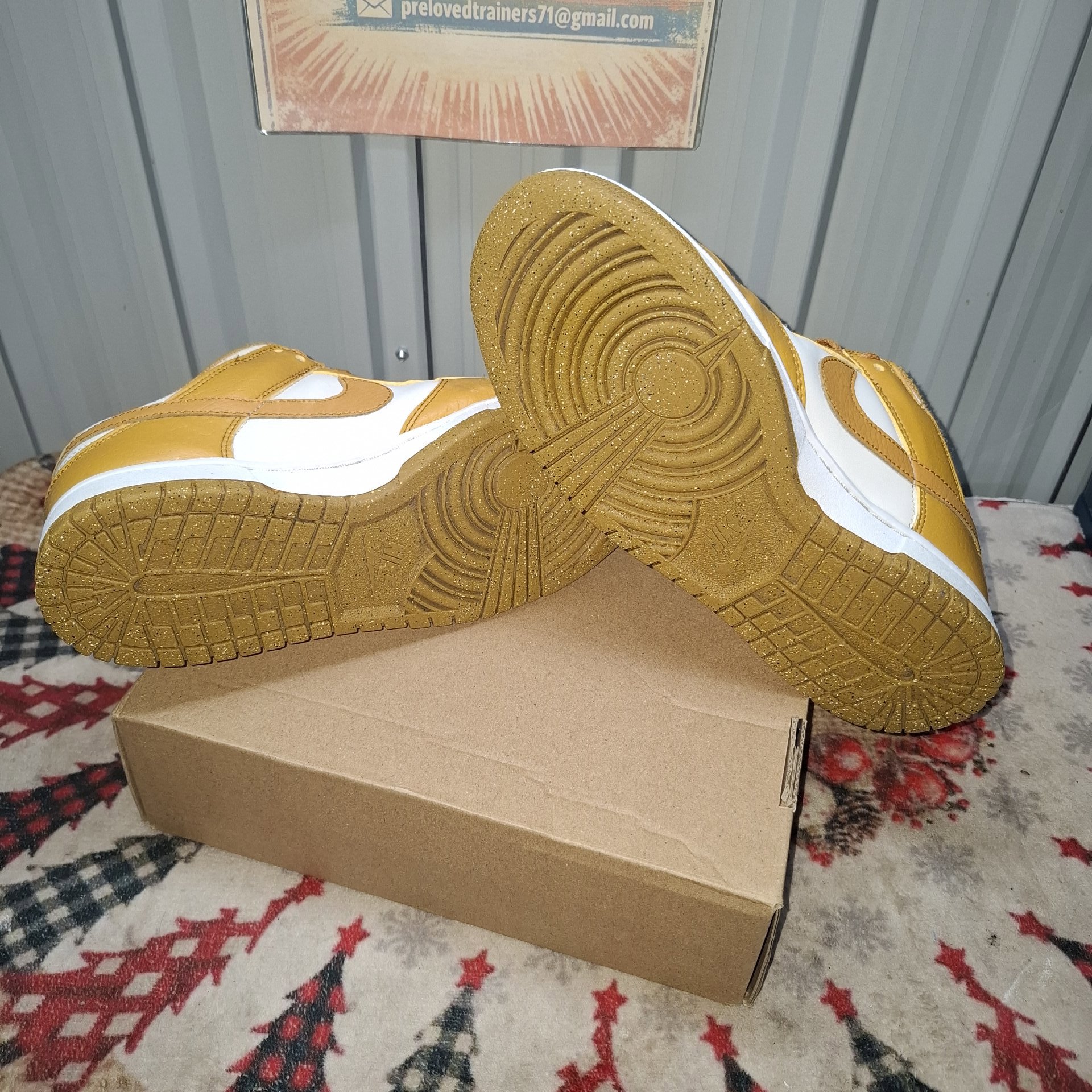 Nike Dunk Low Yellow White Trainers – UK 5 / EU 38, Nike, 5, Excellent condition — preloved on SilentSale®