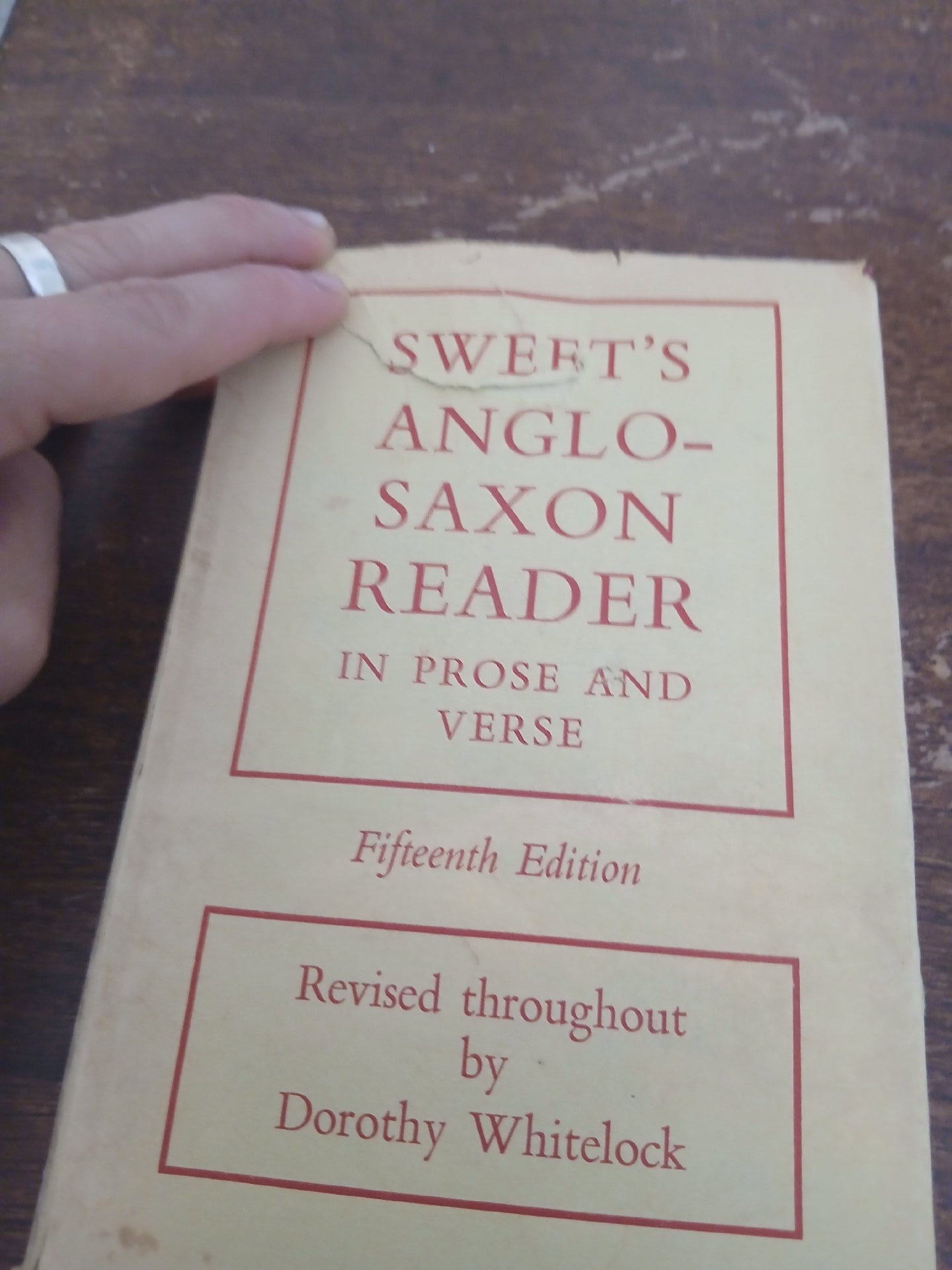 Sweet's Anglo-Saxon Reader Book Fifteenth Edition, Oxford University Press, small, Fair condition — preloved on SilentSale®