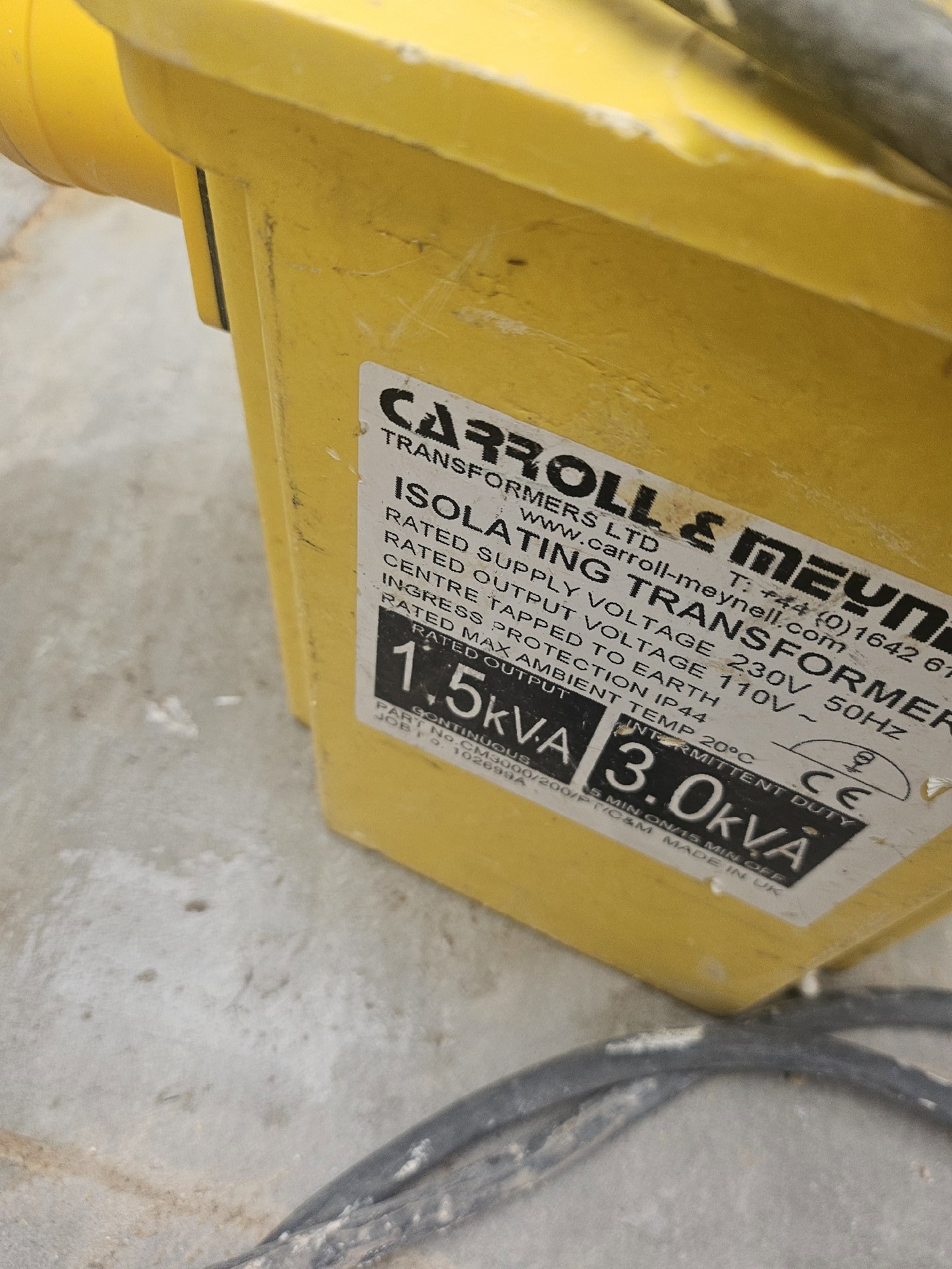 Carroll & Meynell Isolating Transformer 1.5kVA / 3.0kVA, Unbranded, One Size, Good condition — preloved on SilentSale®