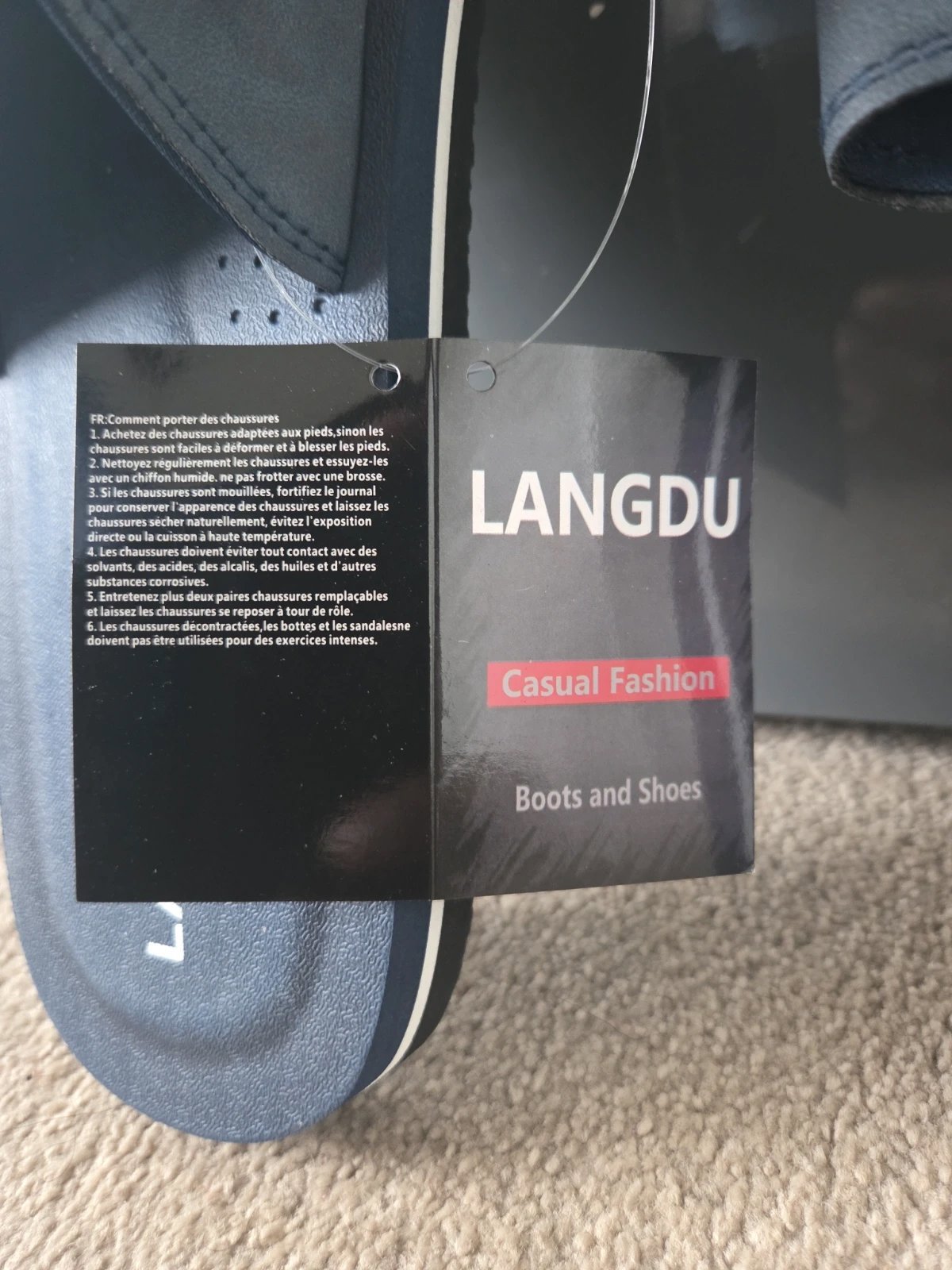 Mens Sliders Sandal, LANGDU, 9.5, New condition — preloved on SilentSale®