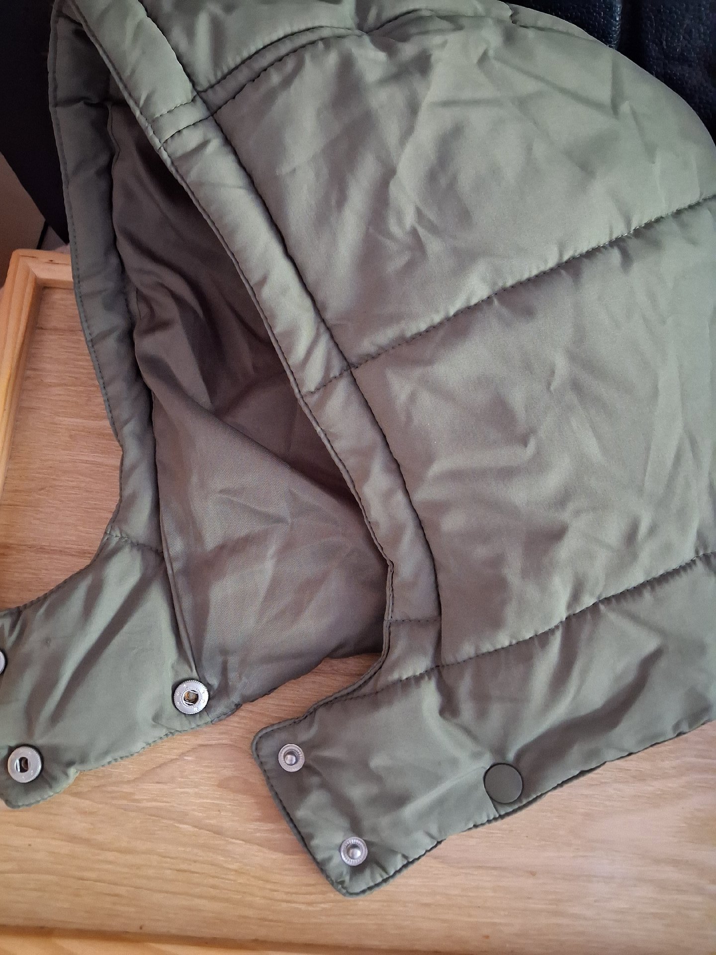 John Lewis Khaki Padded Hooded Coat, John Lewis, 18, Like New condition — preloved on SilentSale®