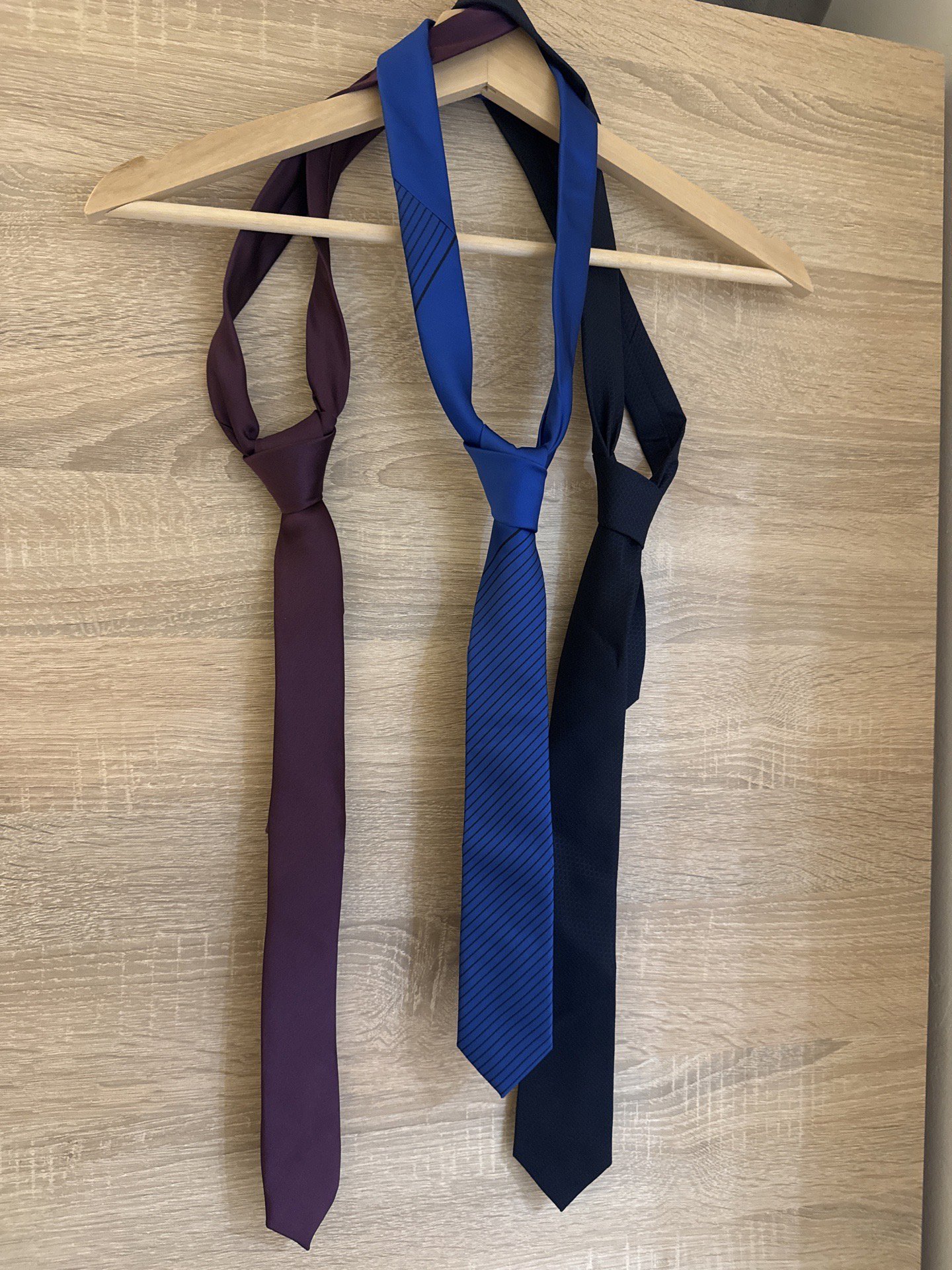 Next Men's Three Pack Ties in Blue, Navy and Burgundy, Next, One Size, Excellent condition — preloved on SilentSale®