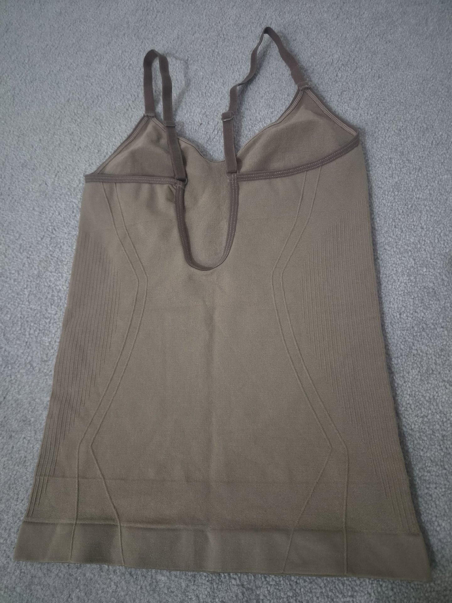 Brown Seamless Stretch Camisole Vest Top – Size S, Unbranded, S, Excellent condition — preloved on SilentSale®