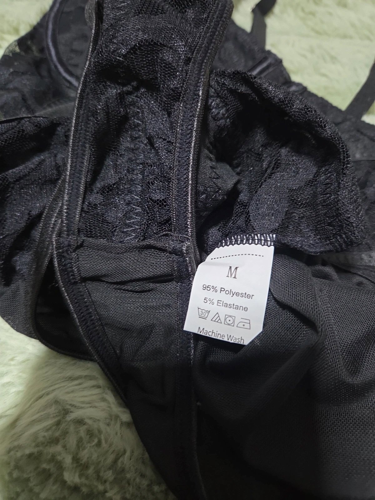 Black Lace Corset Bodysuit Lingerie, Amazon, M, New condition — preloved on SilentSale®