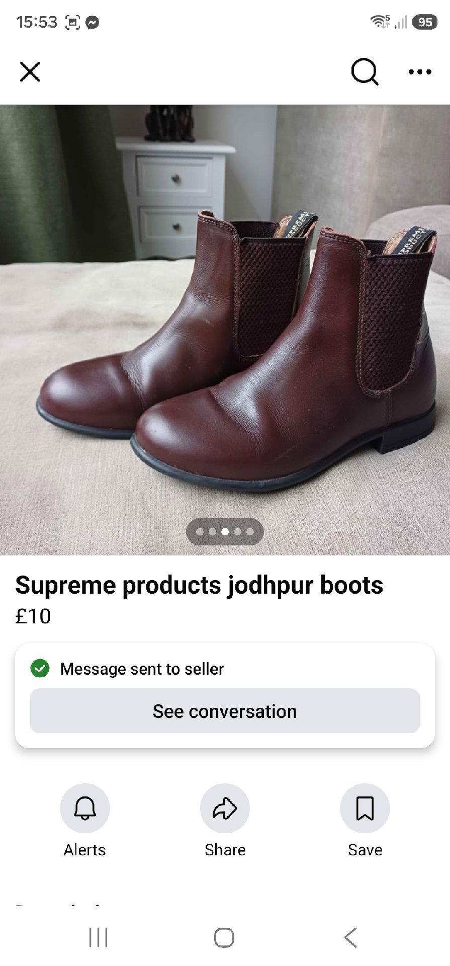 Supreme Products Brown Jodhpur Boots, Unbranded, 13, Good condition — preloved on SilentSale®