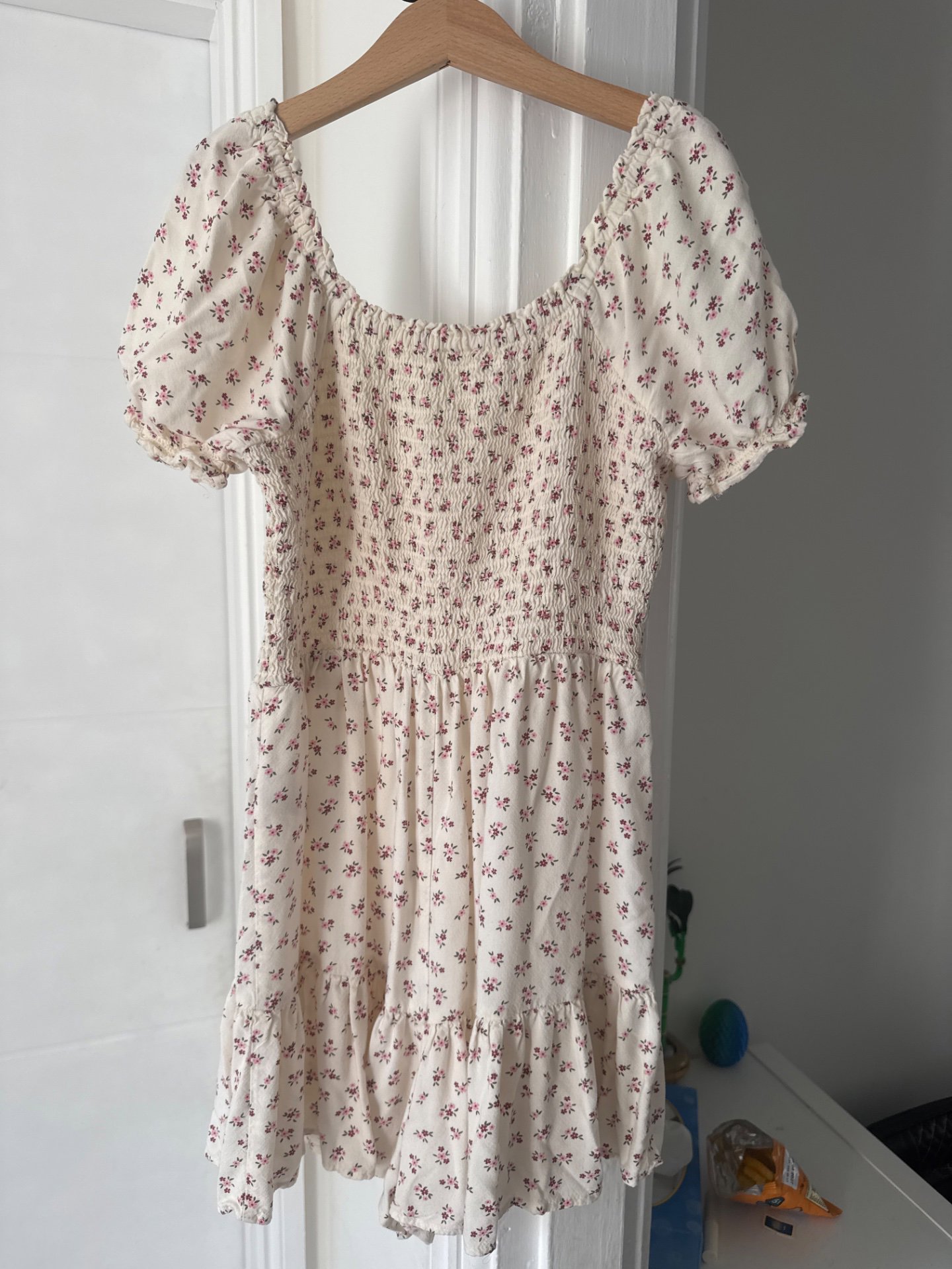 Floral Smocked Puff Sleeve Dress, Next, 11 years, Excellent condition — preloved on SilentSale®