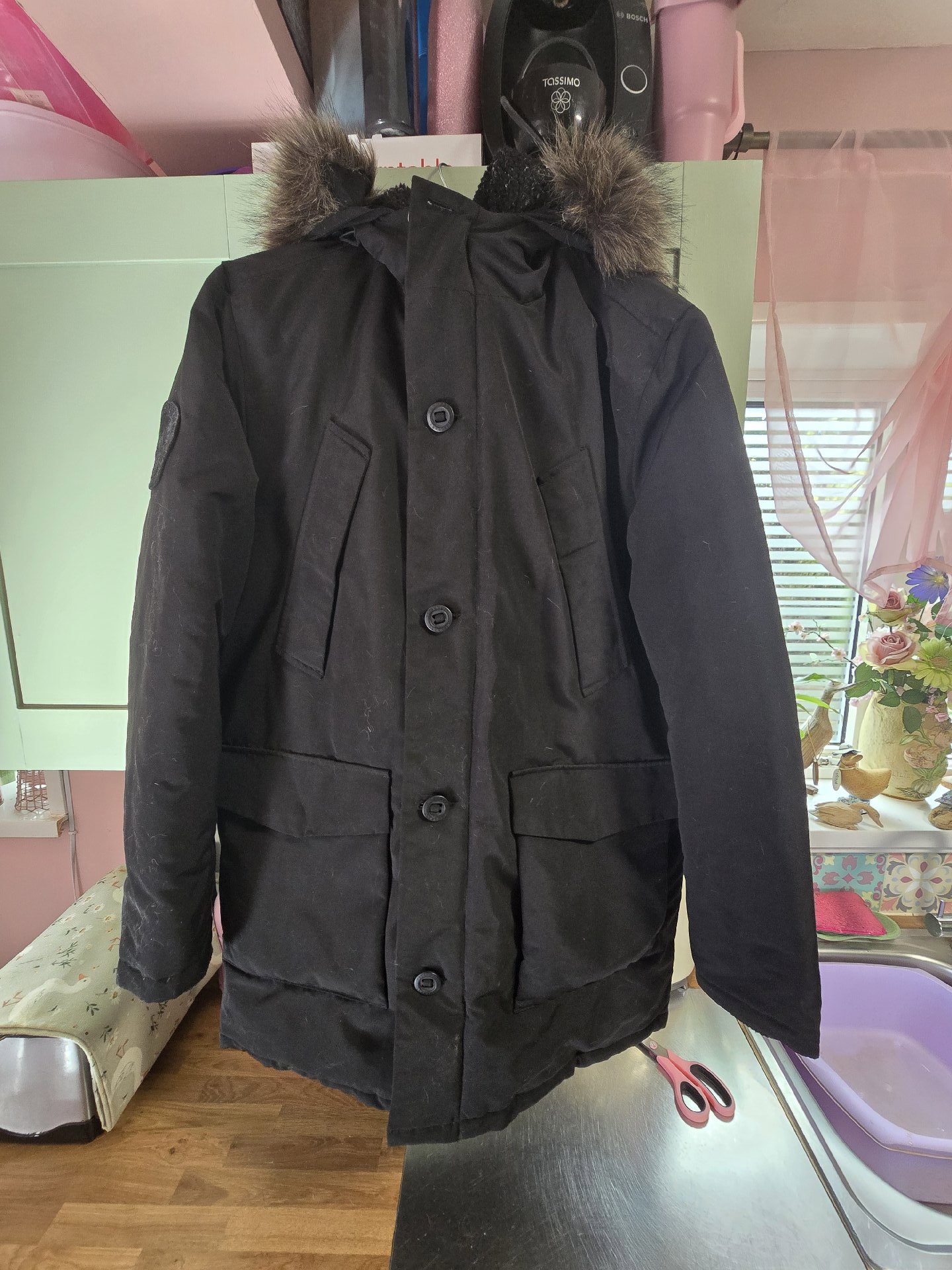 Superdry Everest Explorer Black Padded Jacket – Size XXL, Superdry, XXL, Excellent condition — preloved on SilentSale®