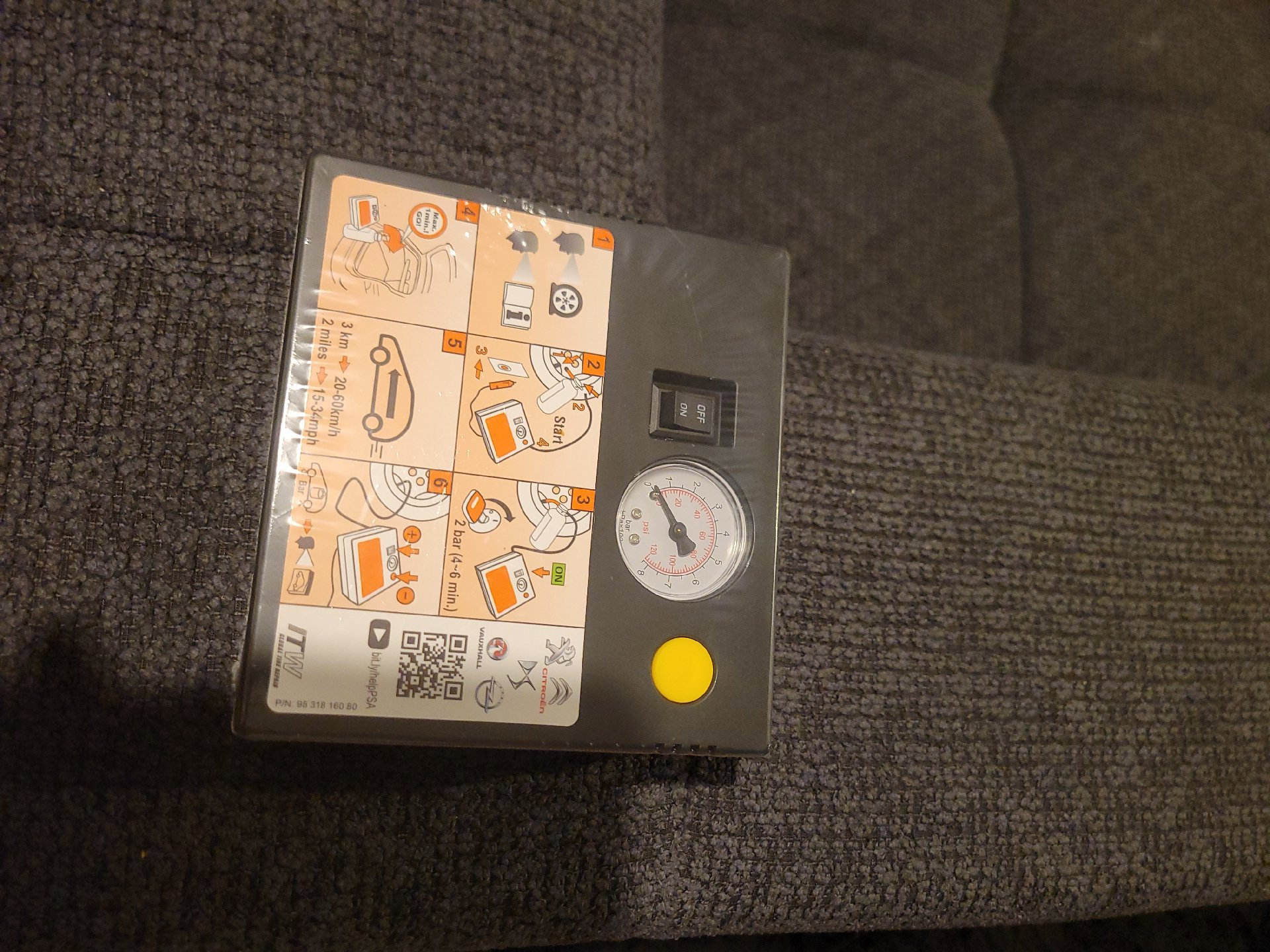 Portable Car Tyre Inflator Compressor Pump, Itm, One Size, New condition — preloved on SilentSale®
