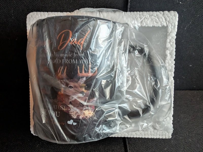 Dad Deer Black Ceramic Mug Tea Cup, Unbranded, Small, New condition — preloved on SilentSale®