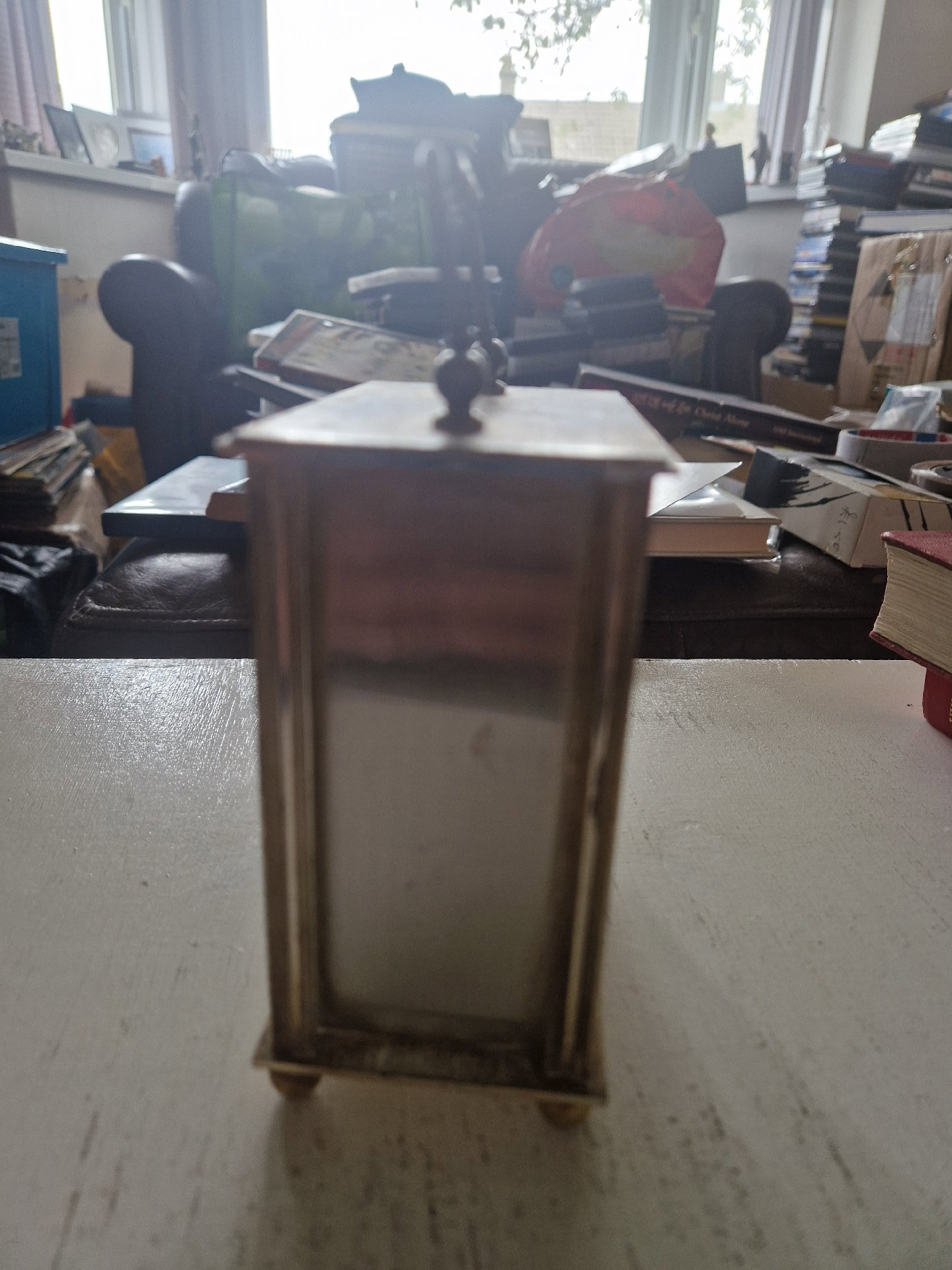 Brass quartz carriage clock by Timemaster, Vintage, Small, Excellent condition — preloved on SilentSale®