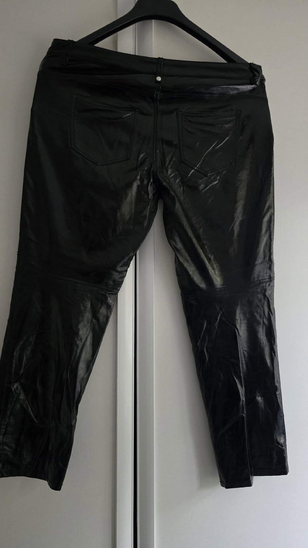 Zara Woman Black Patent Leather Trousers, Zara, 14, Excellent condition — preloved on SilentSale®