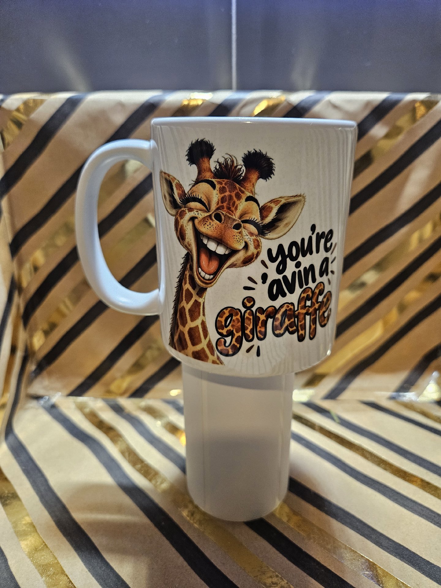 Ceramic Mug with Funny Giraffe Design, Unbranded, One Size, New condition — preloved on SilentSale®