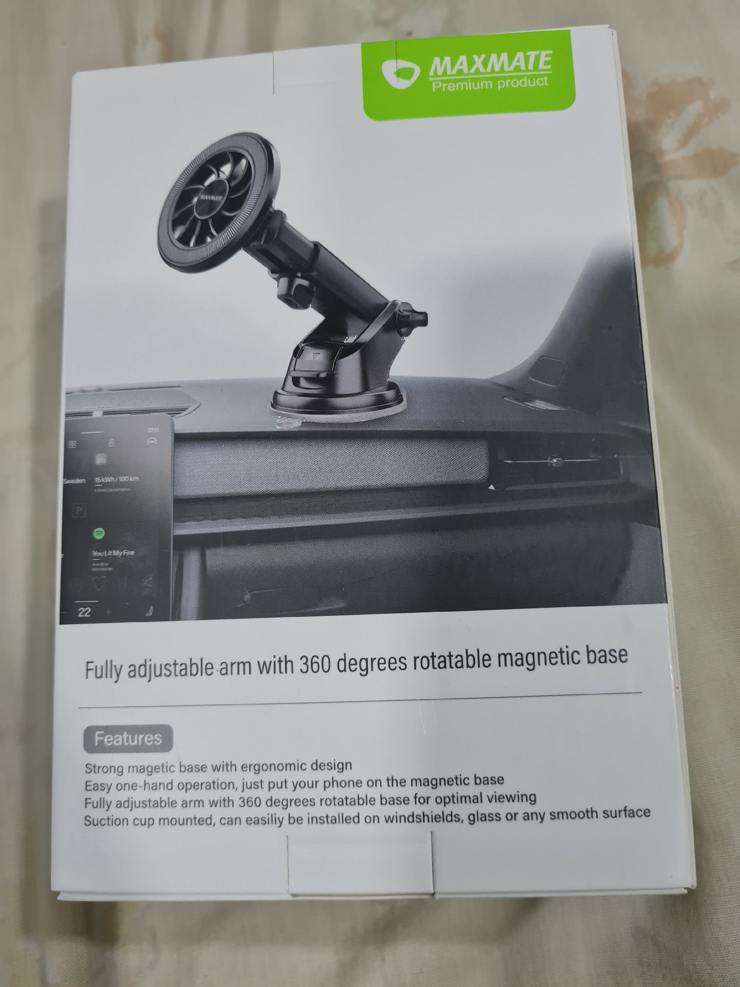 Maxmate Magnetic Car Phone Holder Bracket Model MCH 31, Maxmate, One Size, New condition — preloved on SilentSale®
