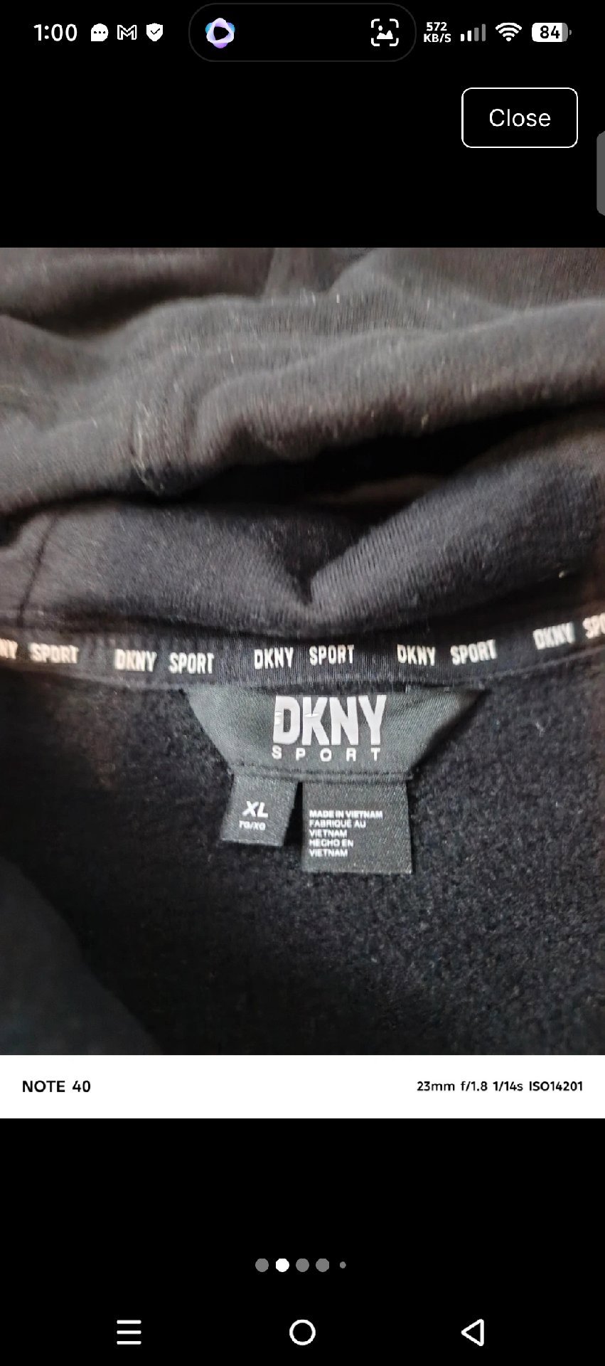 DKNY Sport Black Zip-Up Hoodie XL, DKNY, XL, Excellent condition — preloved on SilentSale®