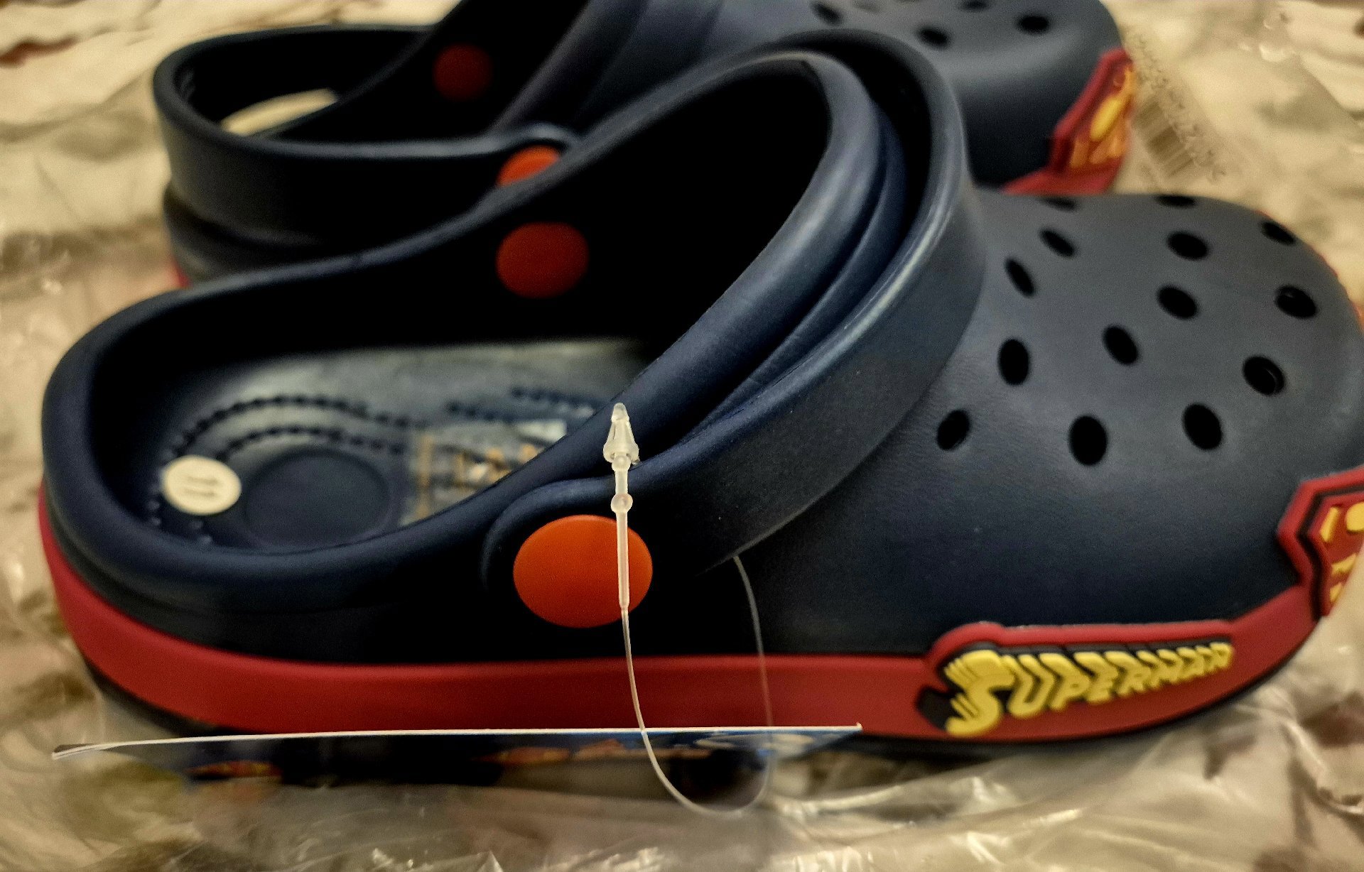 Superman Navy Blue and Red Clogs – UK 11, Unbranded, 11, New condition — preloved on SilentSale®