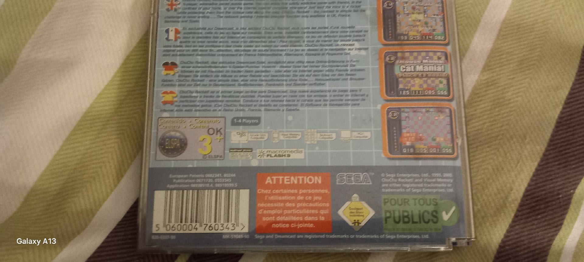 Sega Dreamcast ChuChu Rocket! Game Disc and Case, Sega, 256GB, Excellent condition — preloved on SilentSale®