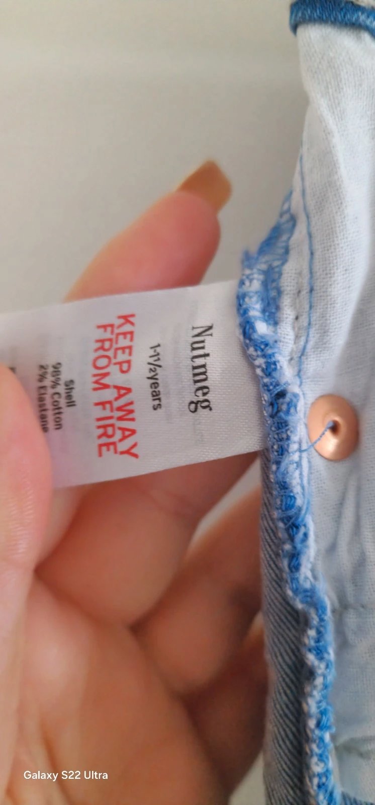 Girls jeans, Nutmeg, 12-18 months / 80 cm, Excellent condition — preloved on SilentSale®