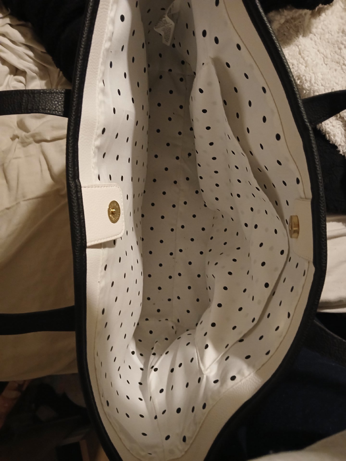 Disney White Polka Dot Mickey & Minnie Mouse Tote Bag, Disney, One Size, Excellent condition — preloved on SilentSale®