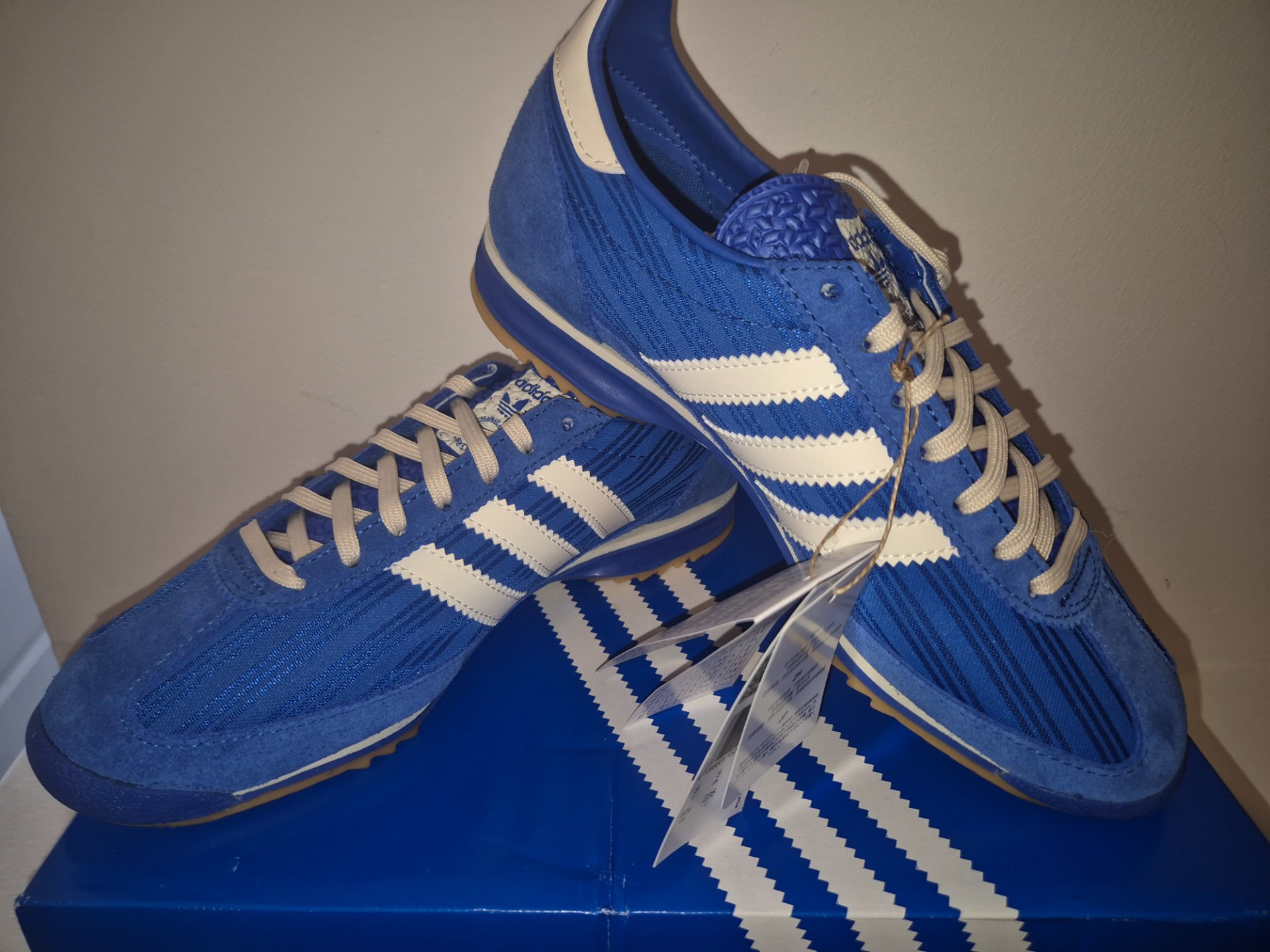 Adidas sl72 Blue Suede Retro Trainers uk 5, Adidas, 5, New condition — preloved on SilentSale®