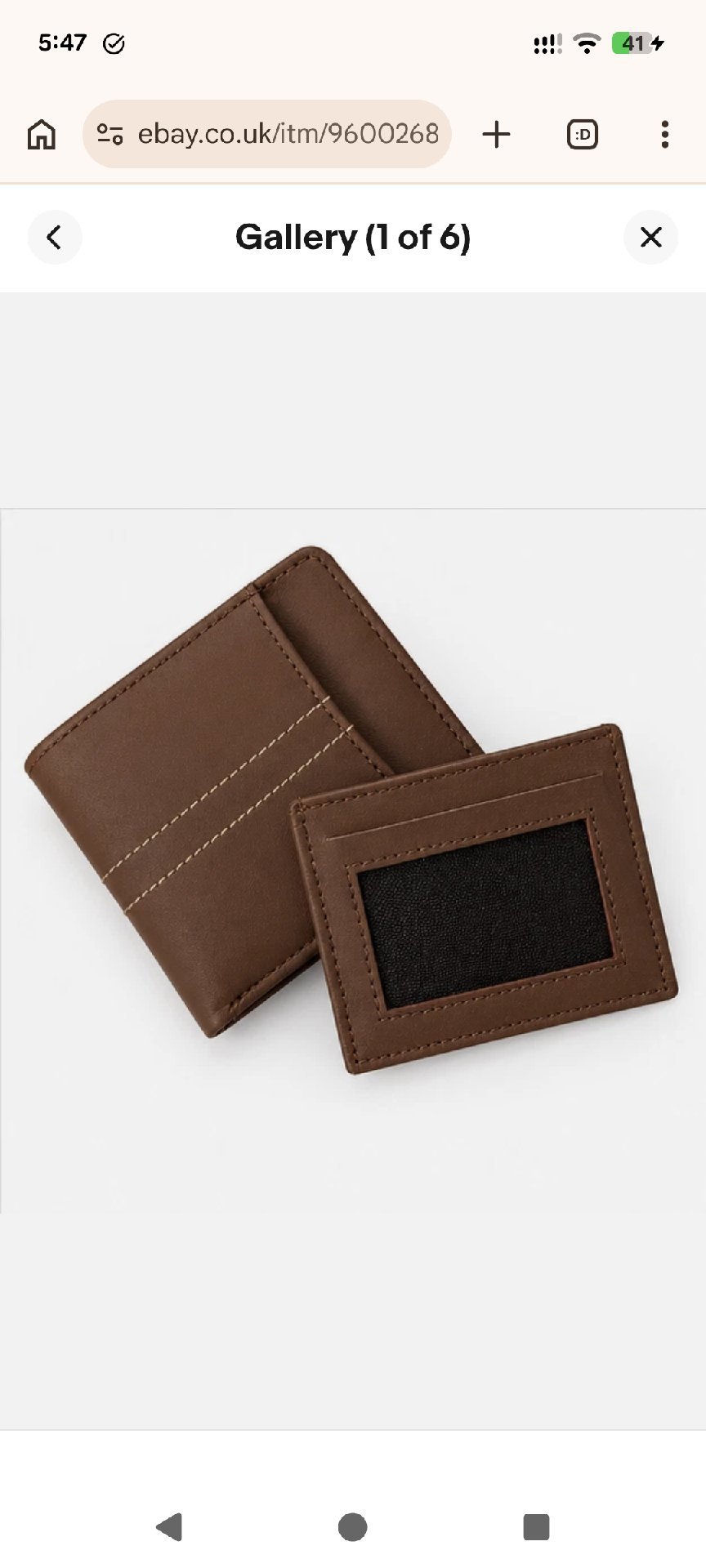 Mens leather wallet , Unbranded, One Size, Excellent condition — preloved on SilentSale®