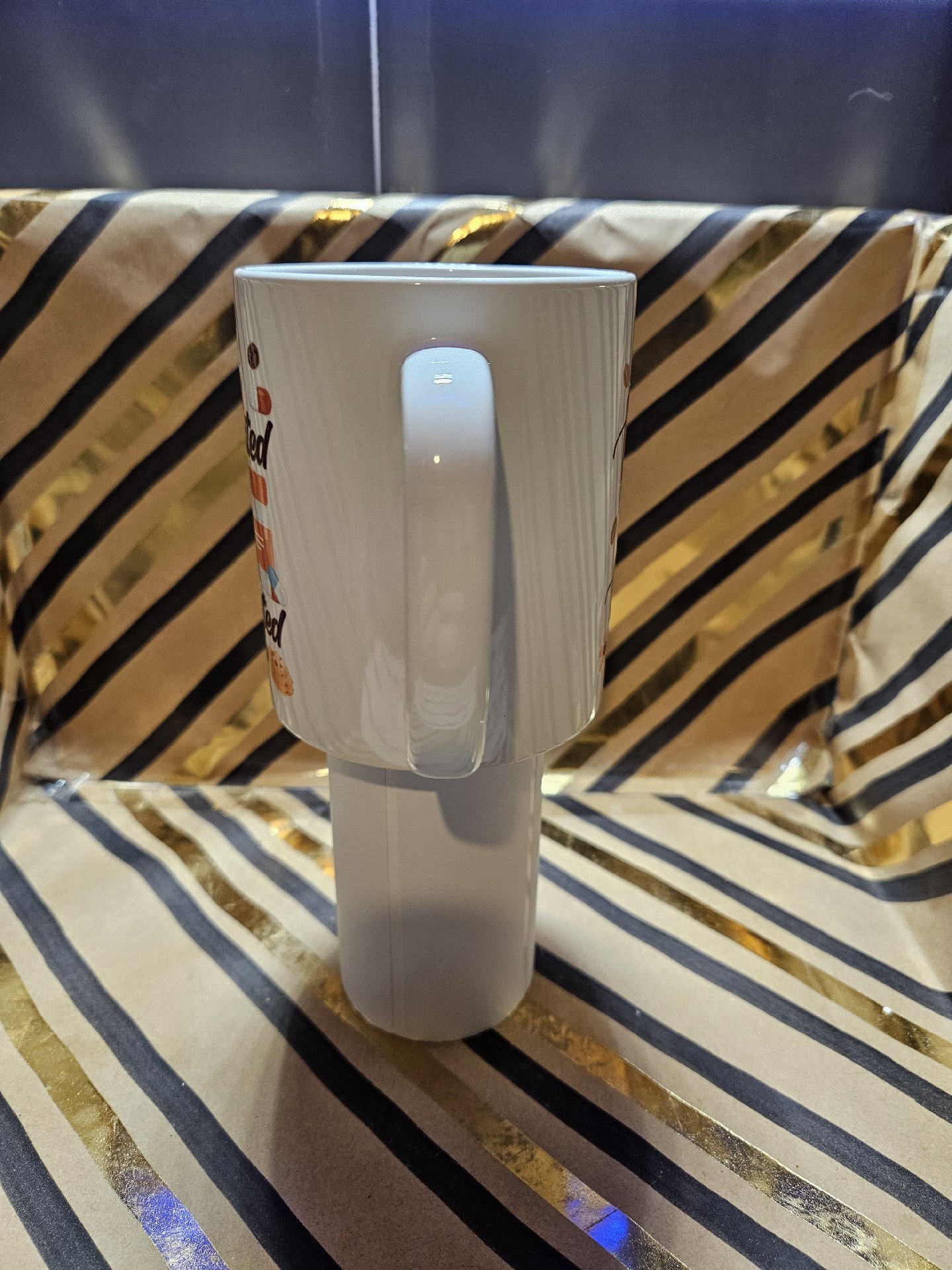 Caffeinated & Medicated Ceramic Travel Mug, Unbranded, One Size, New condition — preloved on SilentSale®