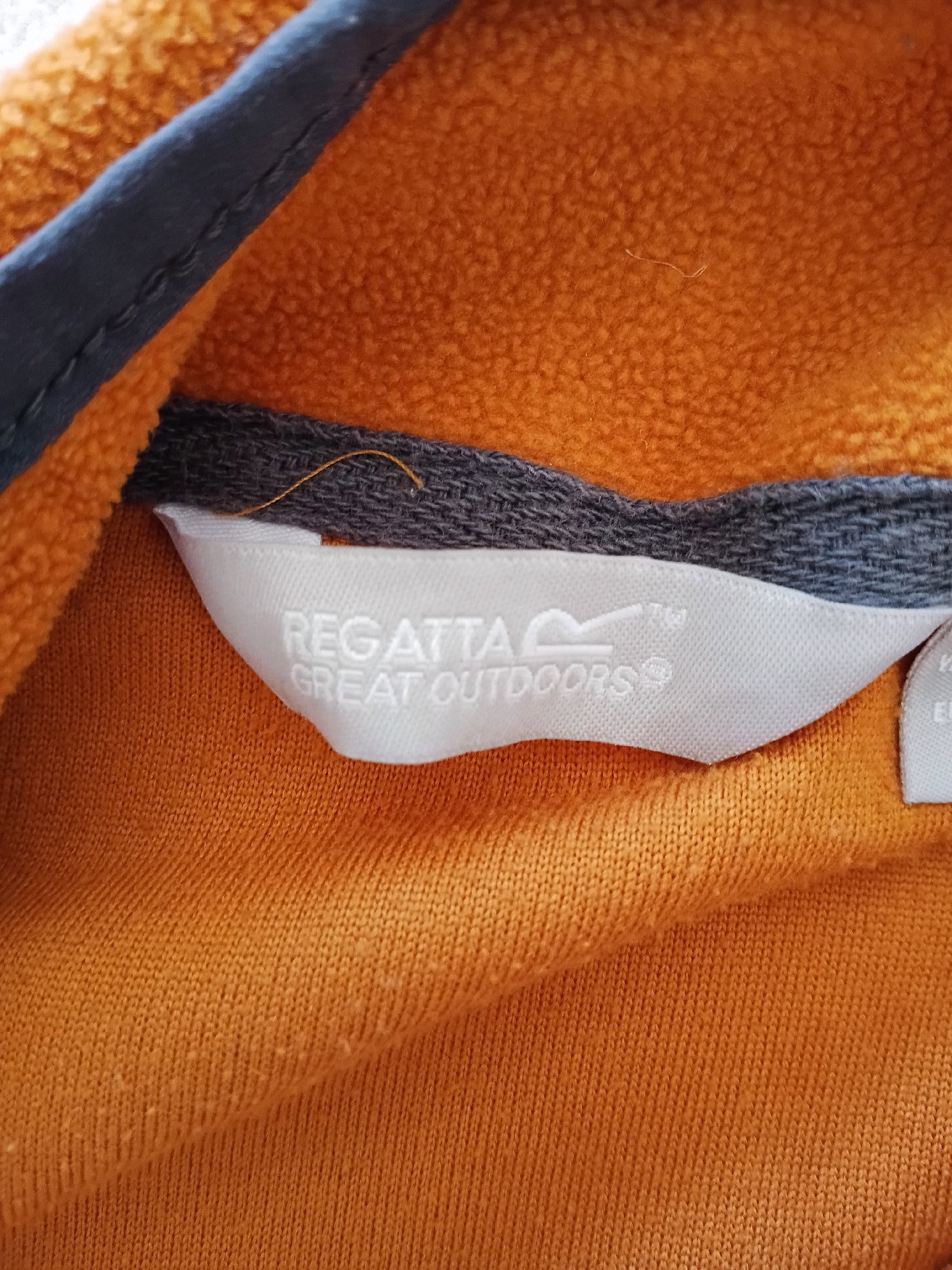 Regatta Orange Fleece Jacket with Navy Chest Pocket, Regatta, 11-12 years, Excellent condition — preloved on SilentSale®