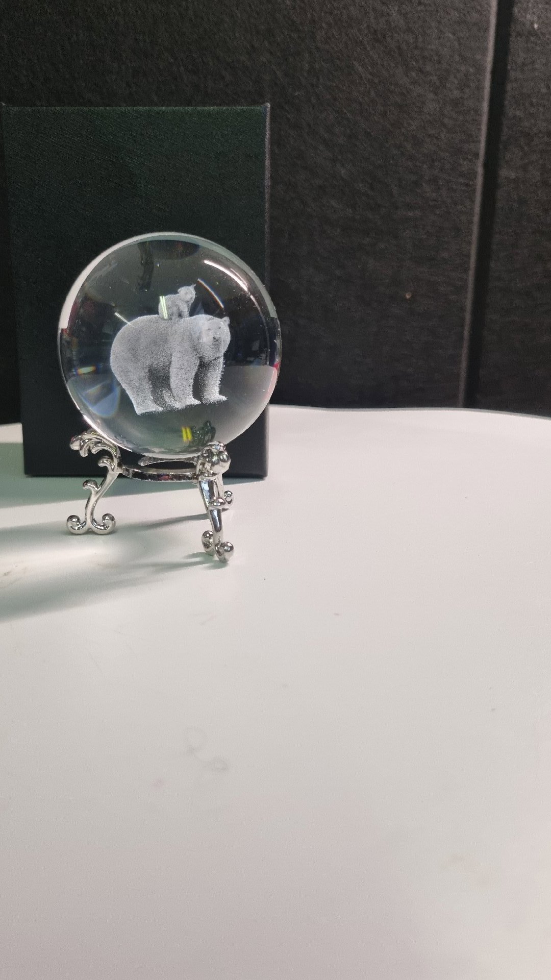 Crystal Decorative Ball, 3D Laser Etched Crystal Dragonfly FairyFigurine, Art Crystal Glass Sphere Engraving with Stand for Home Decoration Birthday,D-80mm, Unbranded, Small, New condition — preloved on SilentSale®