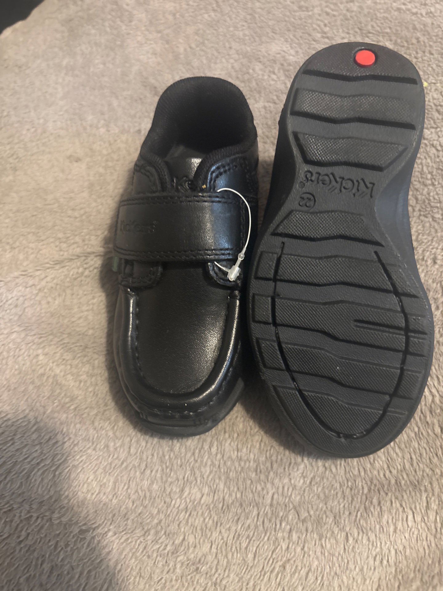 Kickers Black Leather School Shoes – UK Size 4, Kickers, 4, New condition — preloved on SilentSale®