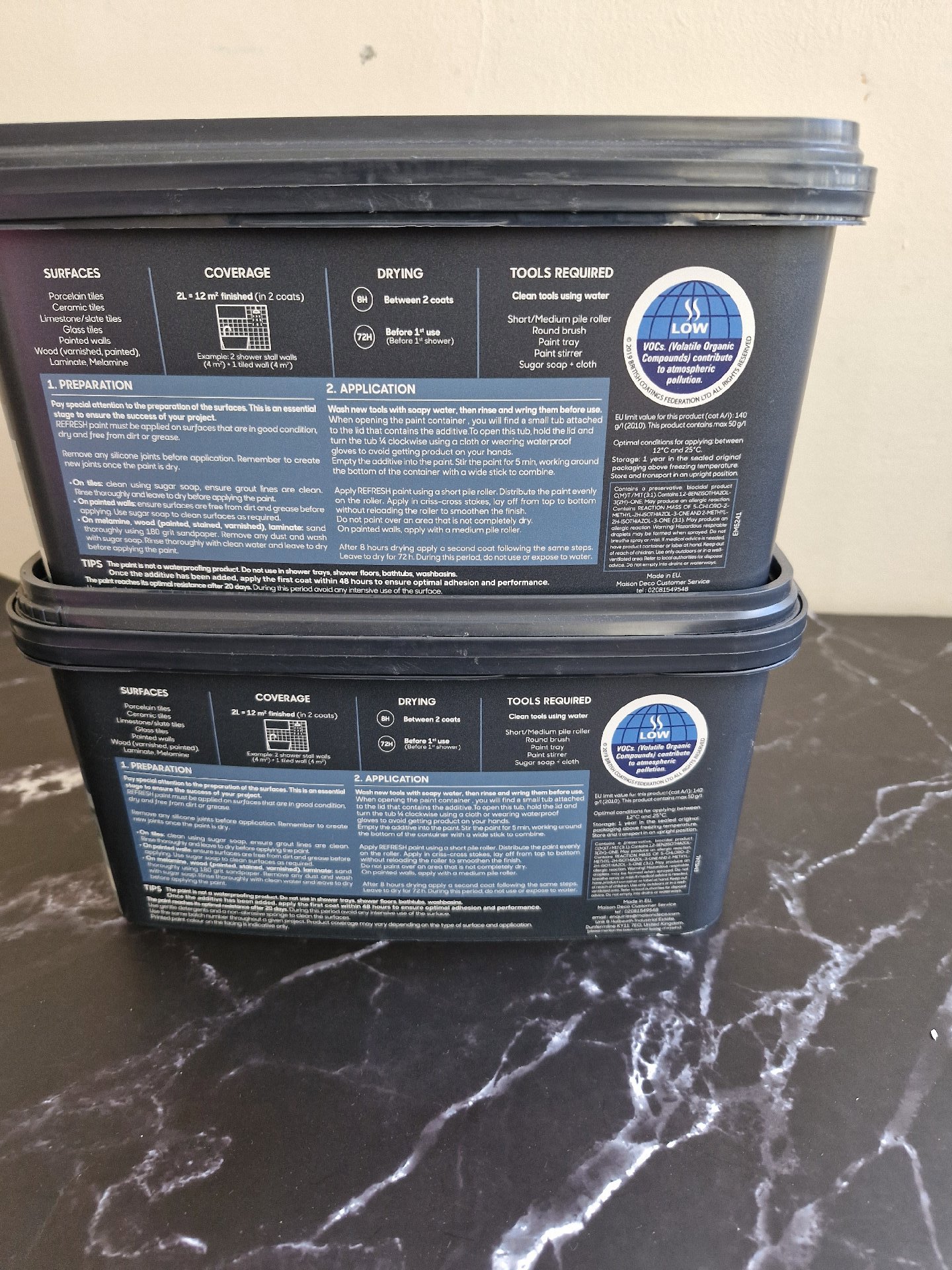 Maison Deco Refresh Zinc Satin Bathroom Paint 2L, Maison Deco, One Size, Excellent condition — preloved on SilentSale®