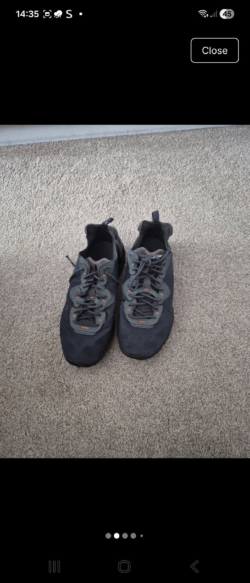 Salomon Black Trail Running Shoes, Nike, 9, Excellent condition — preloved on SilentSale®