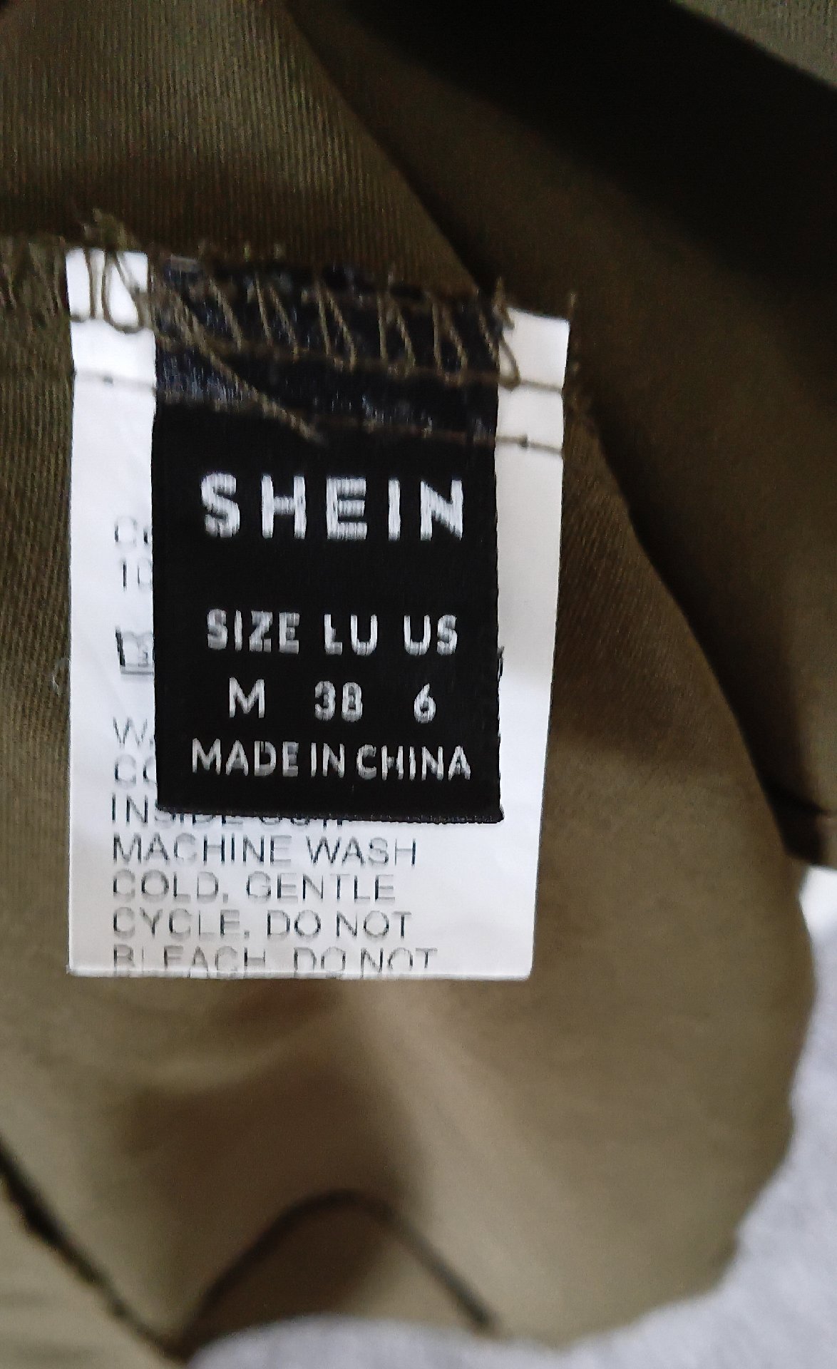 Two Collared Blouses in Blue and Olive Green, Shein, M, Excellent condition — preloved on SilentSale®