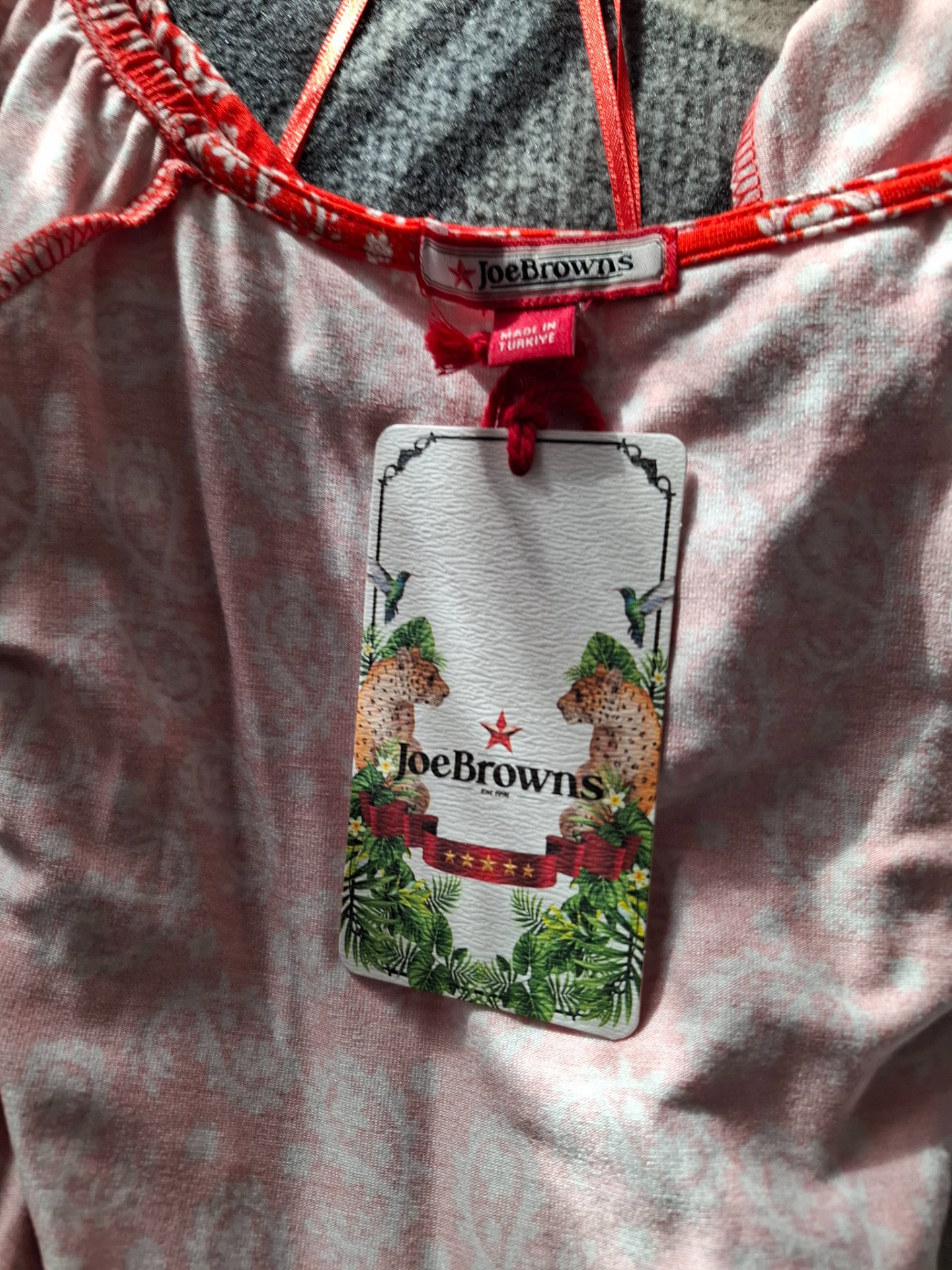 Joe Browns Red Floral Tiered Dress, Joe Browns, 10, New condition — preloved on SilentSale®