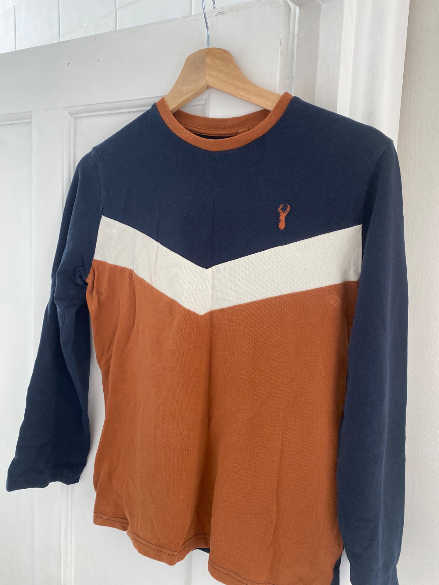 Men's Colour Block Long Sleeve Top – Size M, Next, S, Excellent condition — preloved on SilentSale®