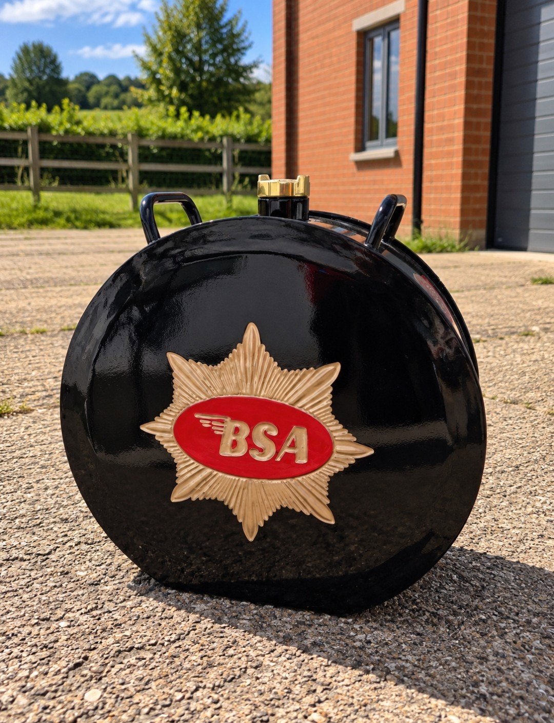 New Reproduction BSA Black Metal Petrol Can – Garage, Mancave Decor, BSA, Large, New condition — preloved on SilentSale®