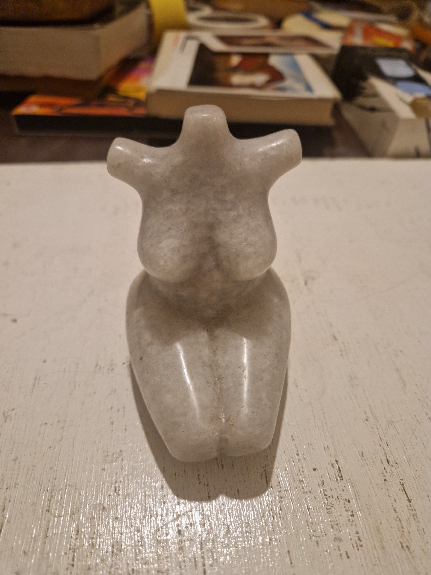 Alabaster sculpture depicting an abstract female torso, Unbranded, One Size, Excellent condition — preloved on SilentSale®